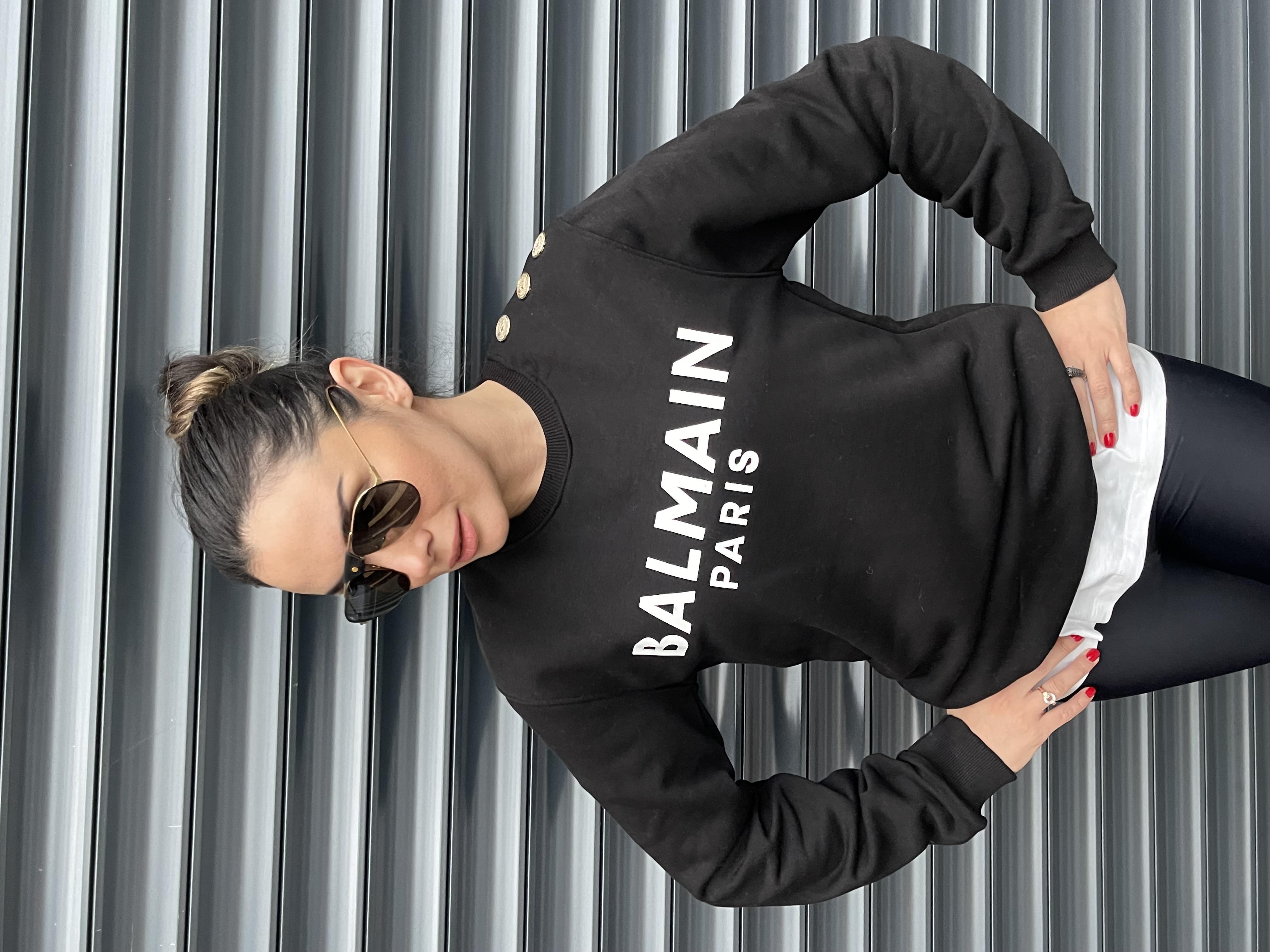BALMAIN SİYAH SWEATSHIRT