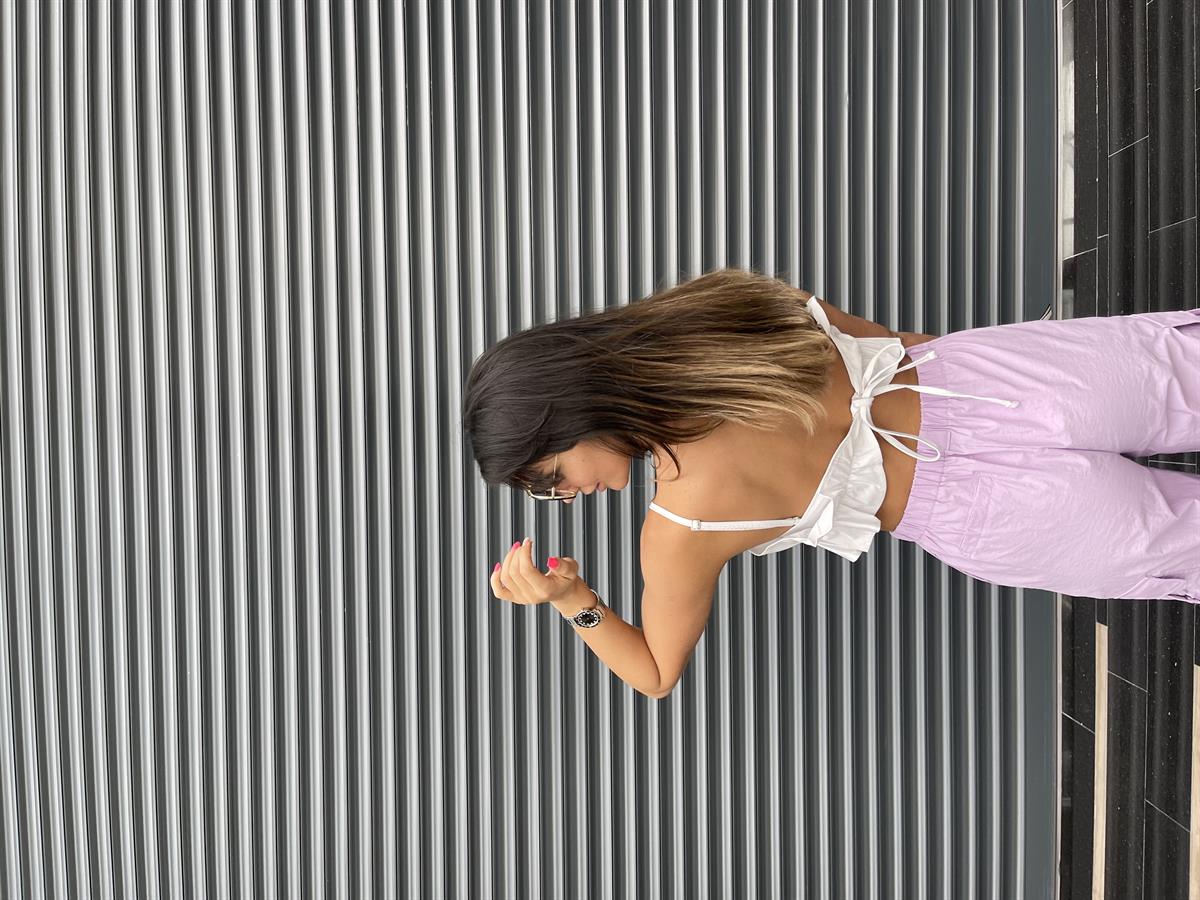 BEYAZ FIRFIRLI CROP