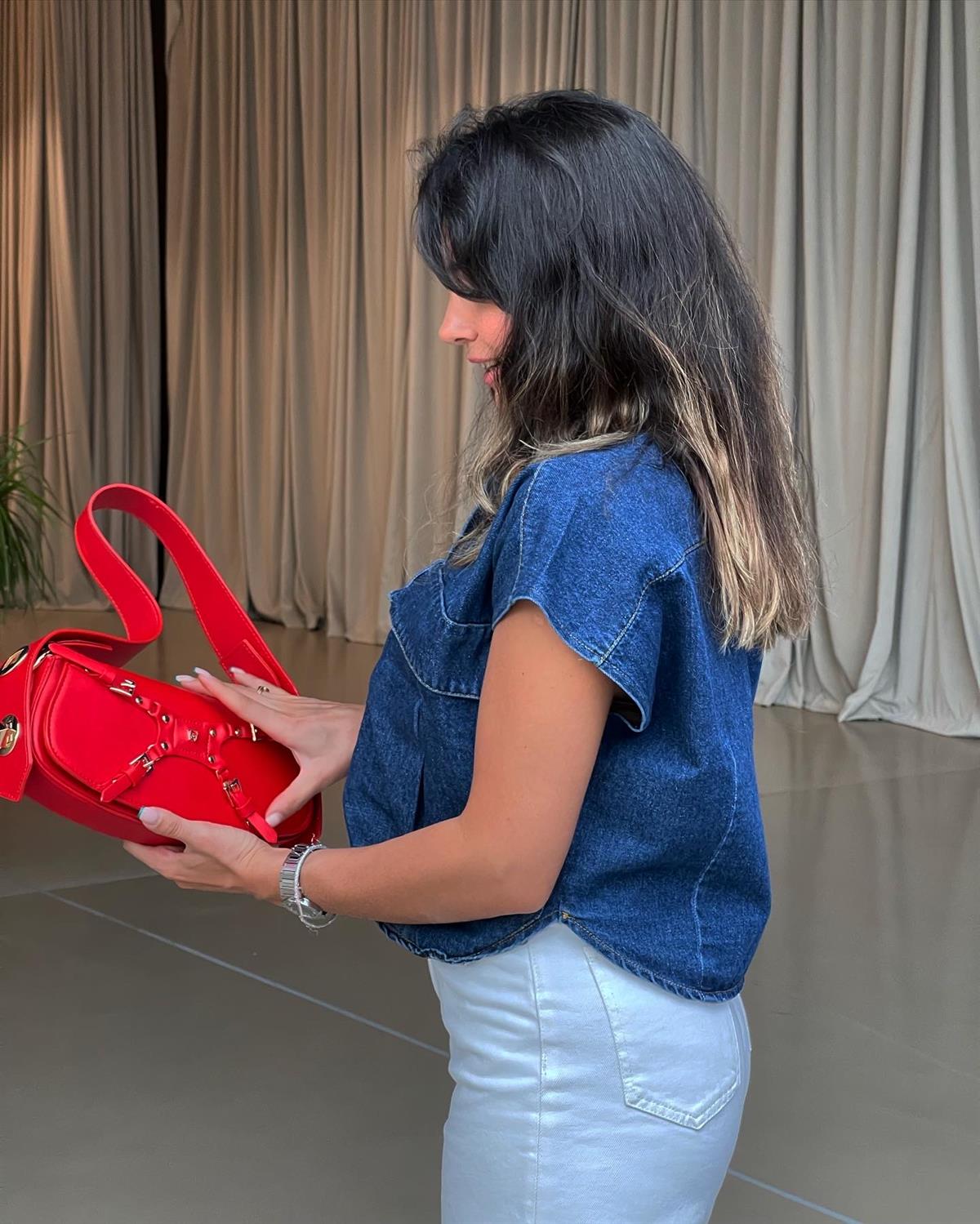 JEAN DÜĞMELİ YELEK