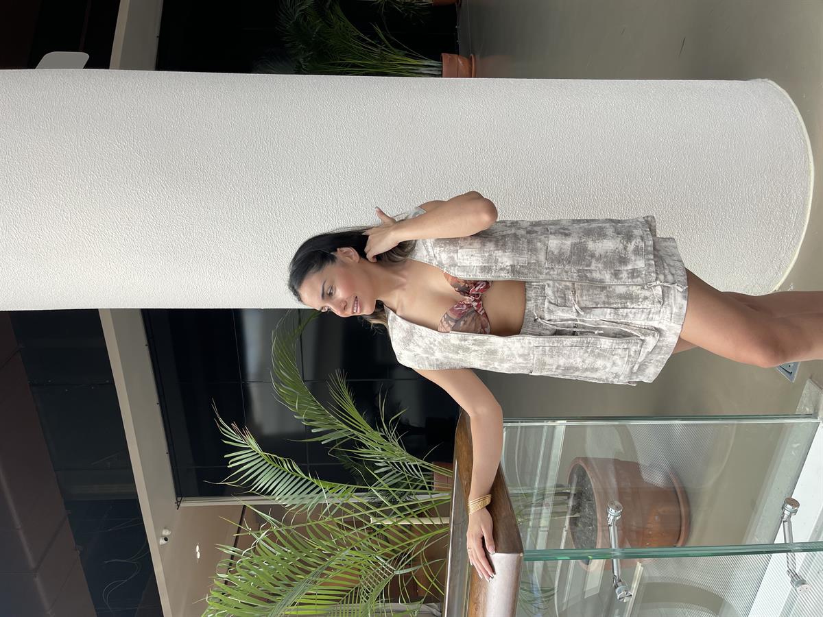 KAMUFLAJ BASKILI CEPLİ YELEK