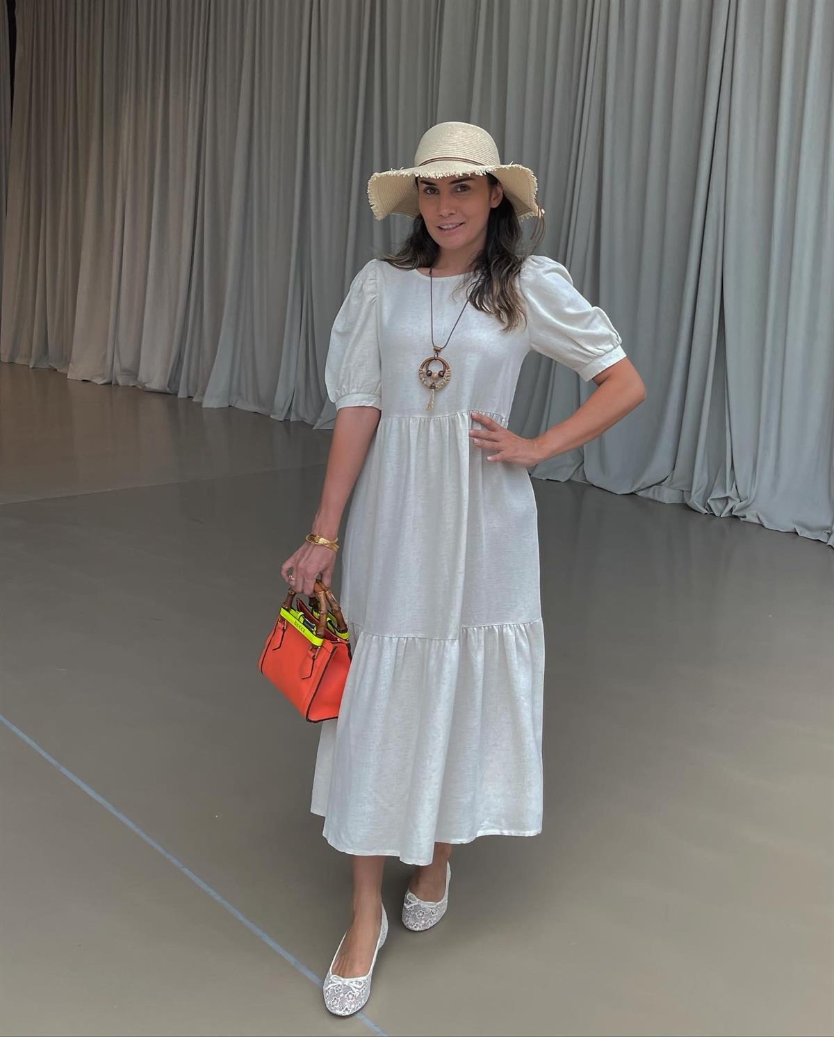 KETEN KOLYELİ ELBİSE