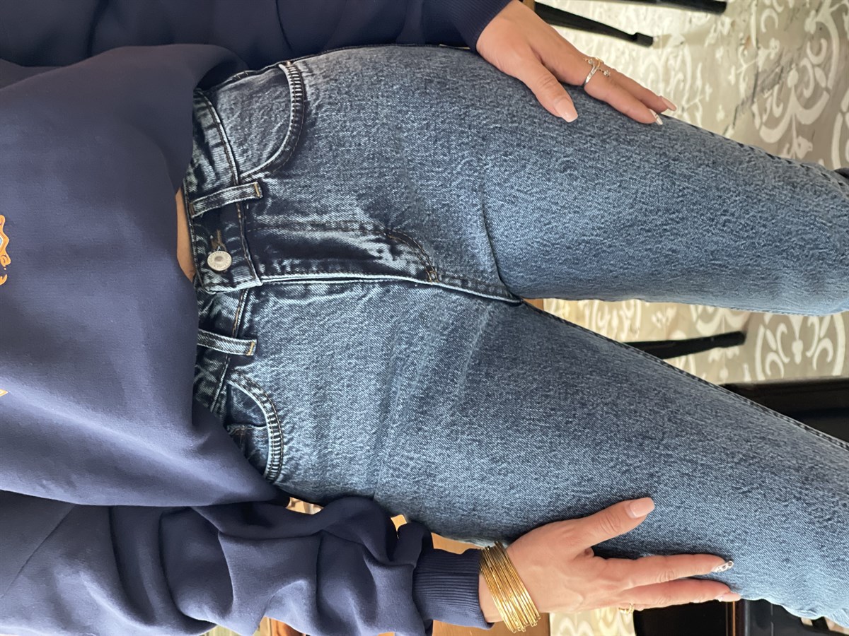 KOYU RENK BOYFREND PANTOLON