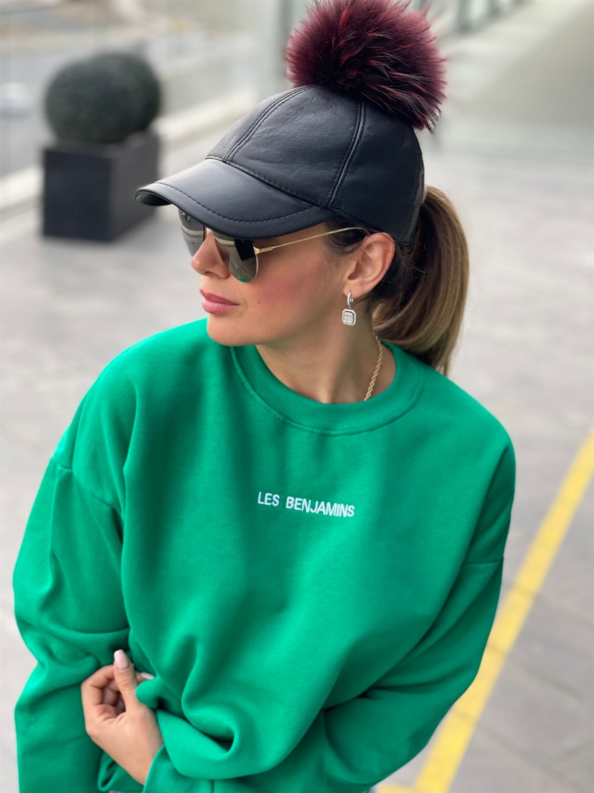 LES BENJAMINS YEŞİL SWEATSHIRT