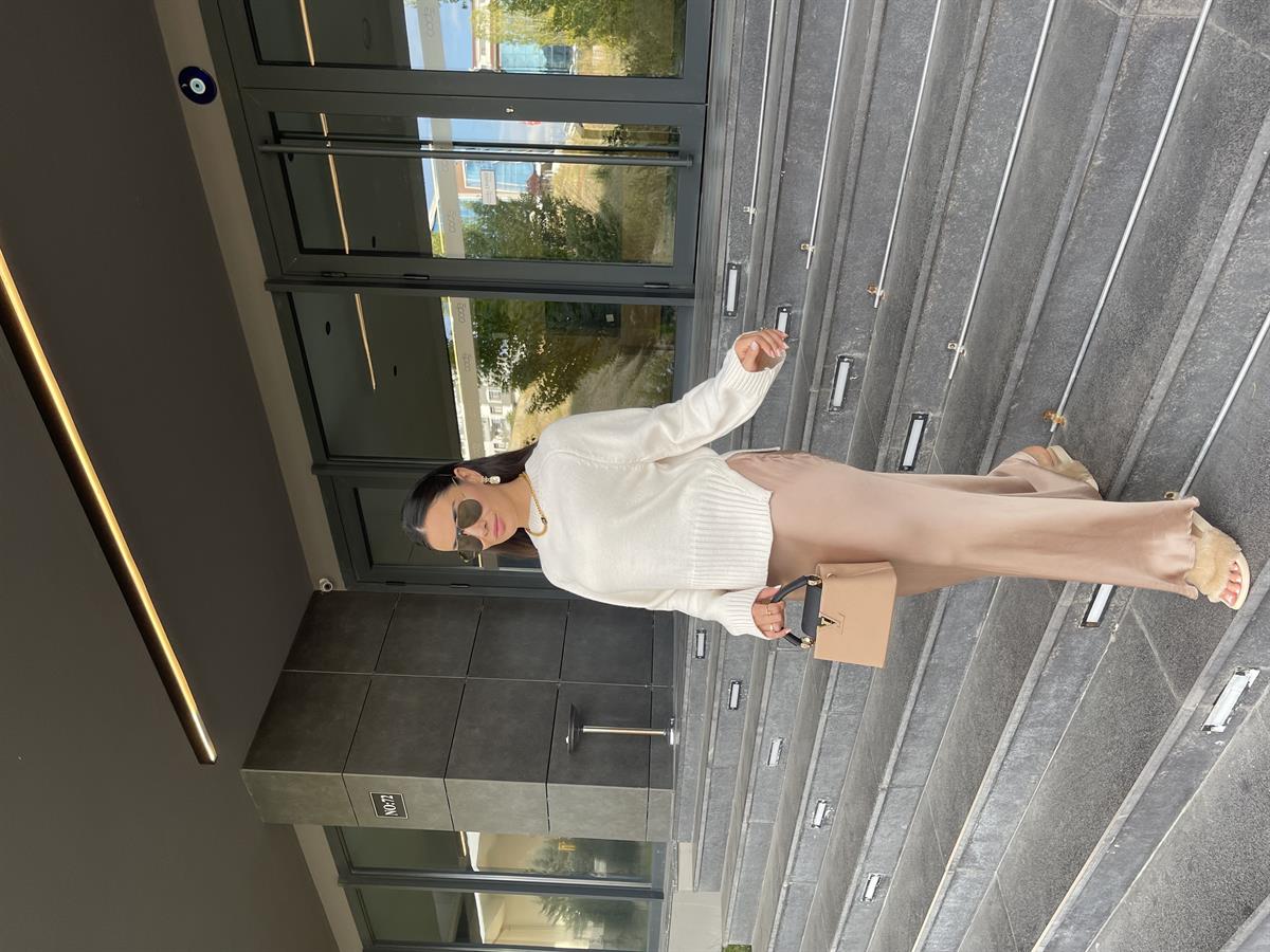 MASSIMO DUITTI BEYAZ KAZAK