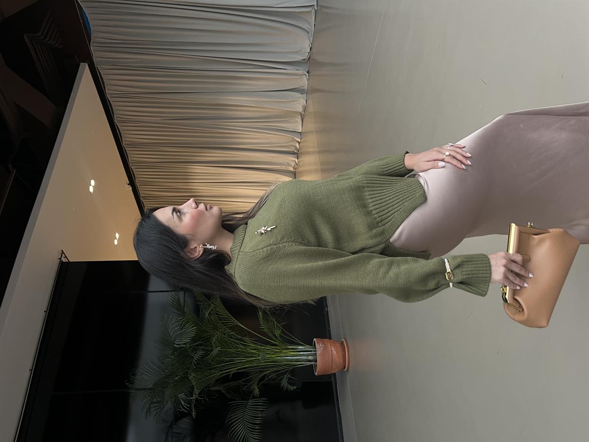 MASSIMO DUITTI HAKİ RENK KAZAK