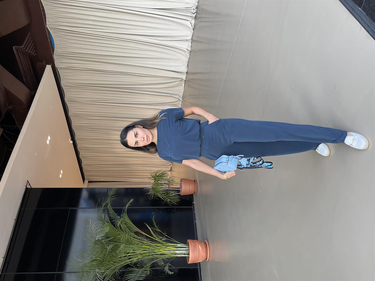 OYSHO LACİVERT PANTOLON