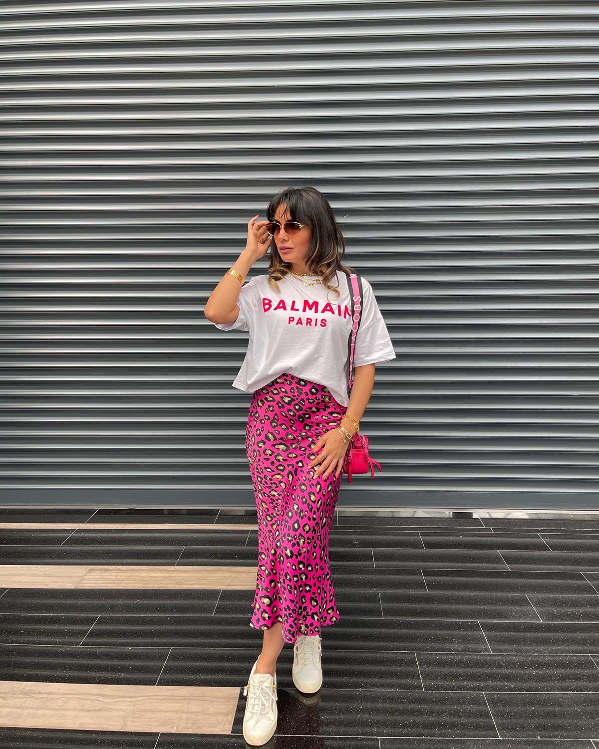 PEMBE SATEN LEOPAR ETEK