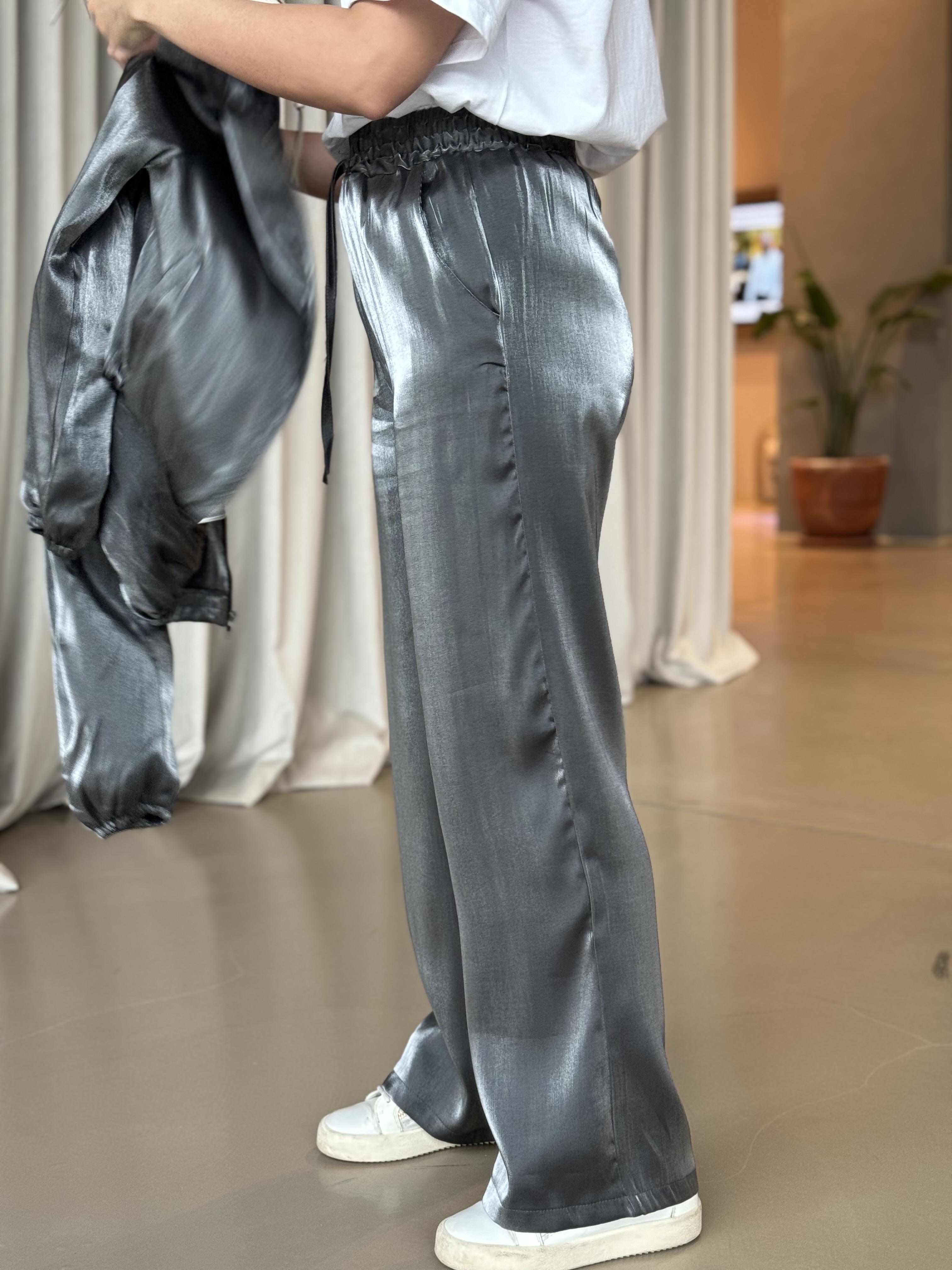 SILVER PARLAK PANTOLON 