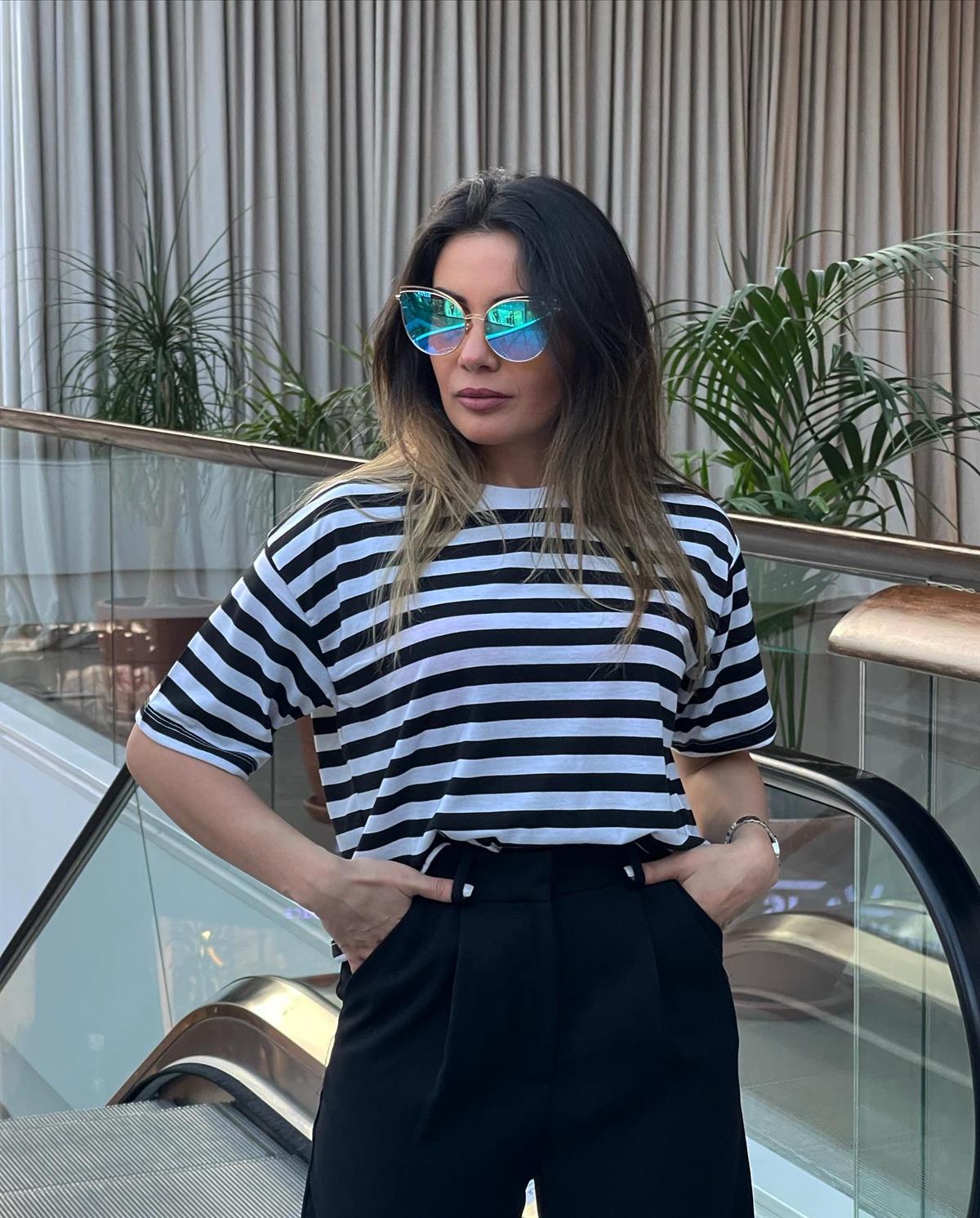 ZARA ÇİZGİLİ T-SHIRT