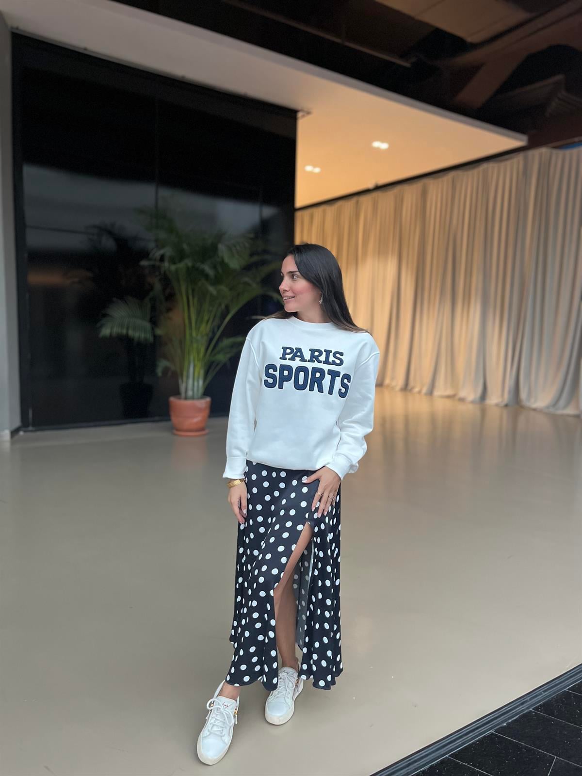 ZARA MARKA PARIS YAZILI SWEATSHIRT