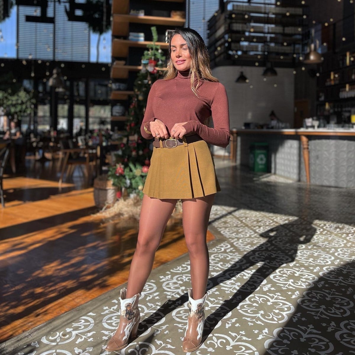 ACI KAHVE BALIKÇI YAKA TRİKO