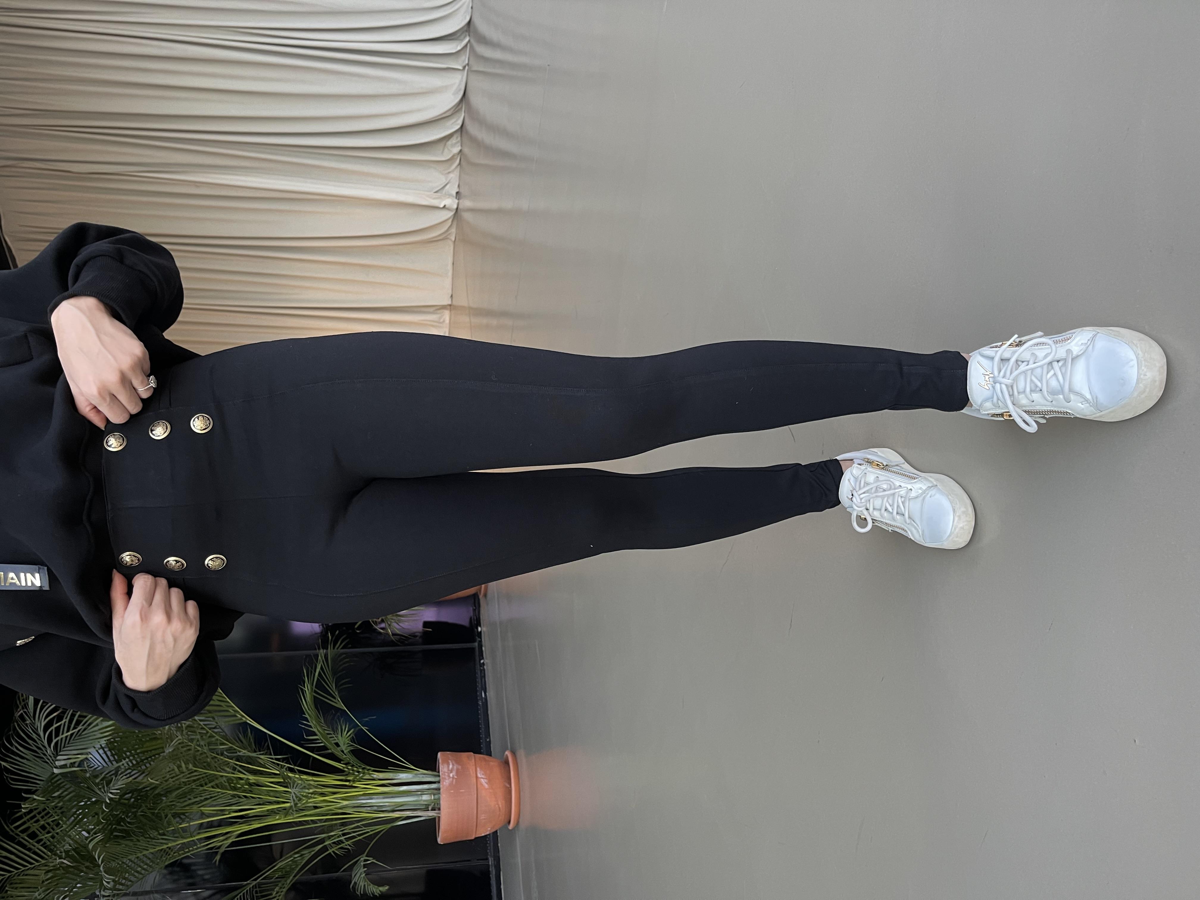BALMAIN SİYAH TAYT PANTOLON
