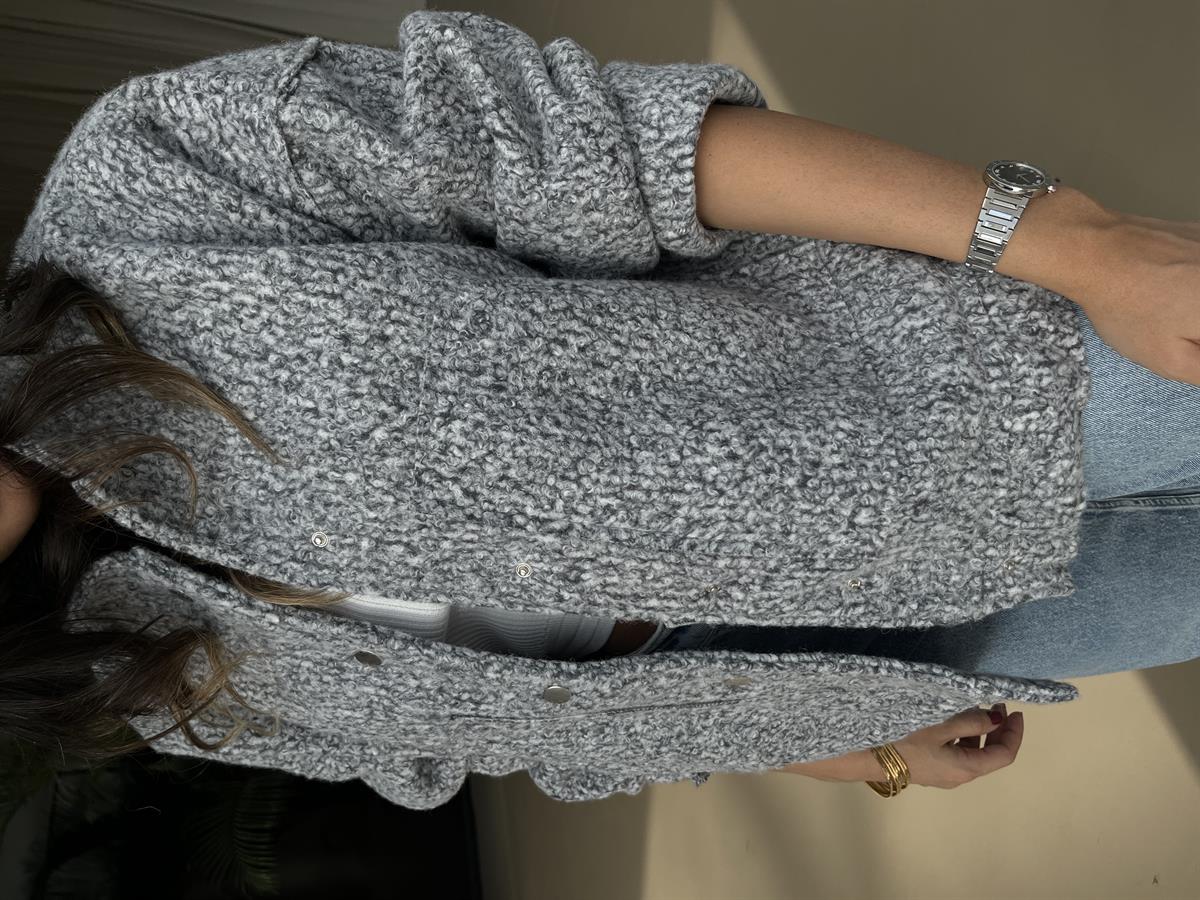 BUKLET GRİ BOMBER CEKET