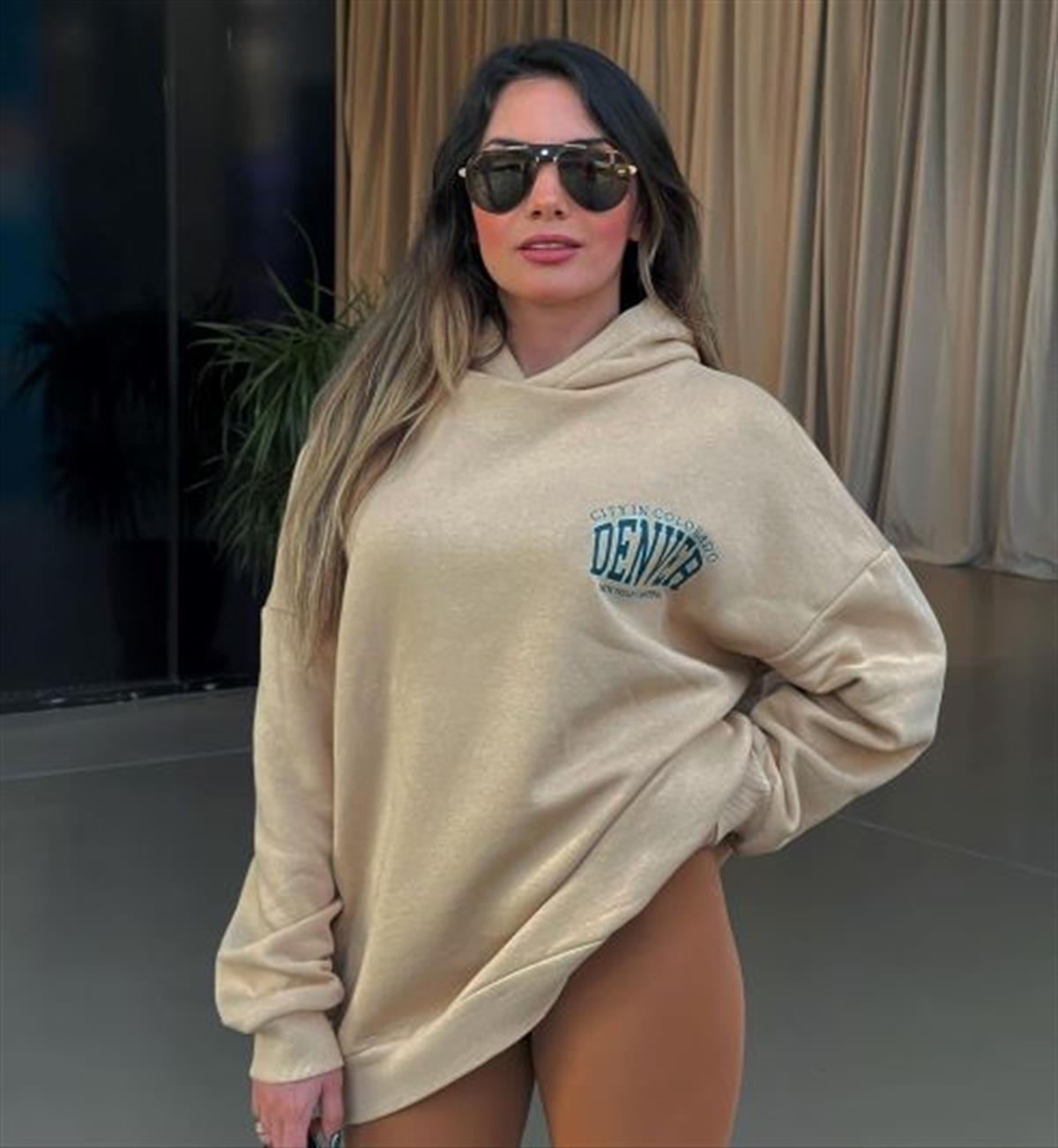 CAMEL KAPÜŞONLU SWEAT