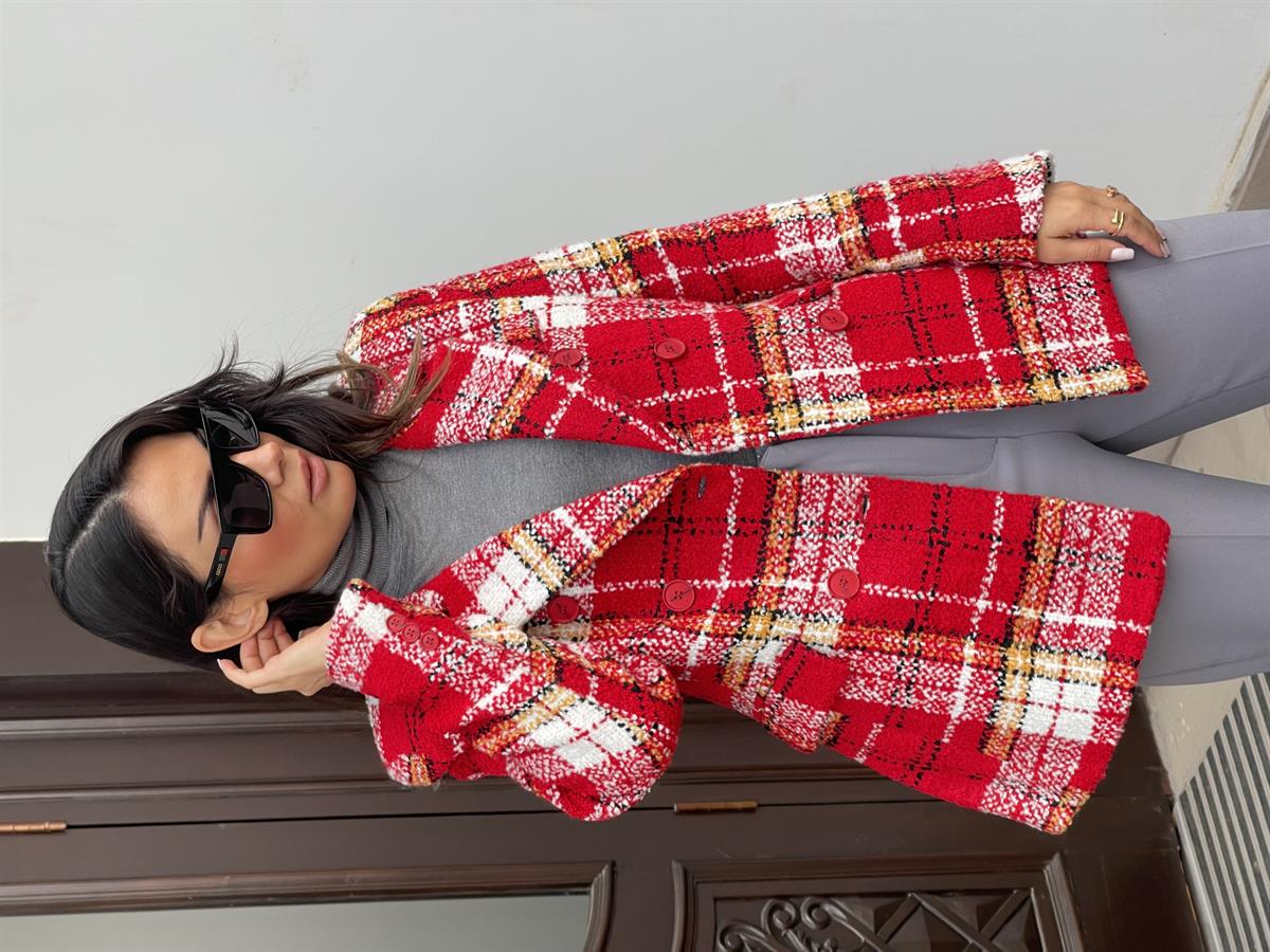 EKOSELİ KIRMIZI CEKET