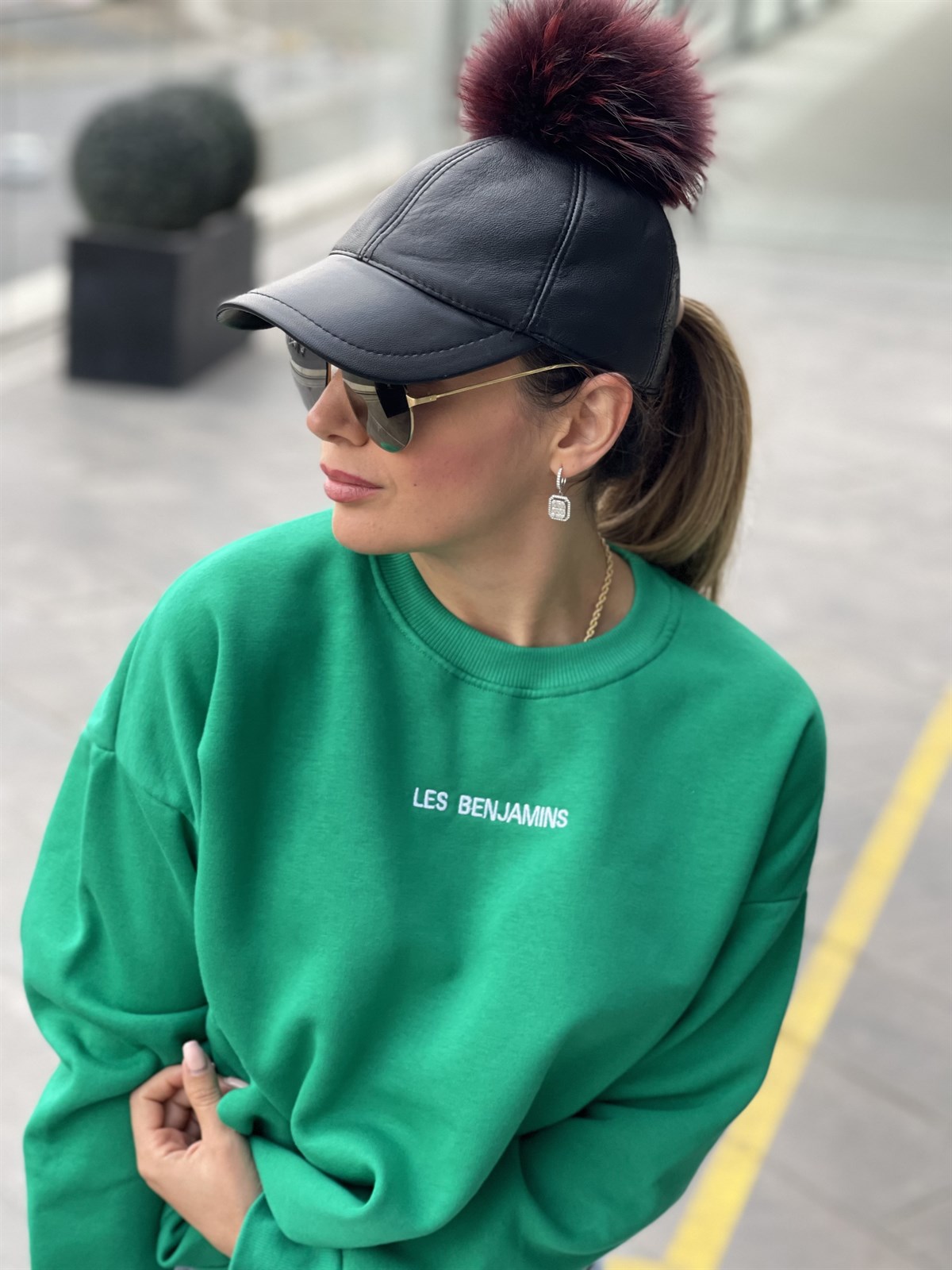 LES BENJAMINS YEŞİL SWEATSHIRT