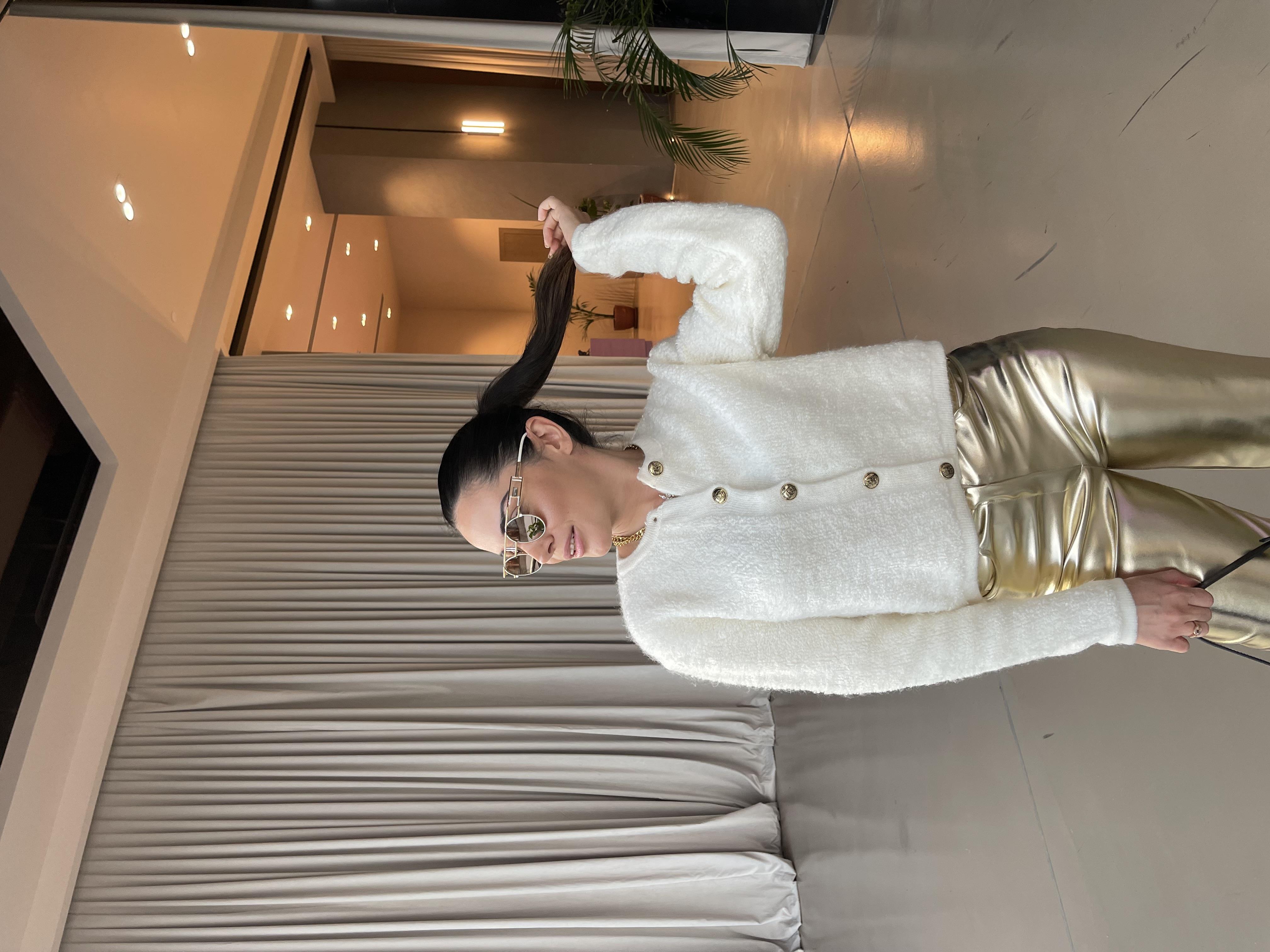 MASSIMO DUITTI DOKULU EKRU HIRKA