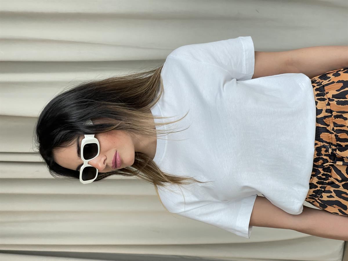 MASSIMO DUTTI BİSİKLET YAKA BASIC T-SHIRT