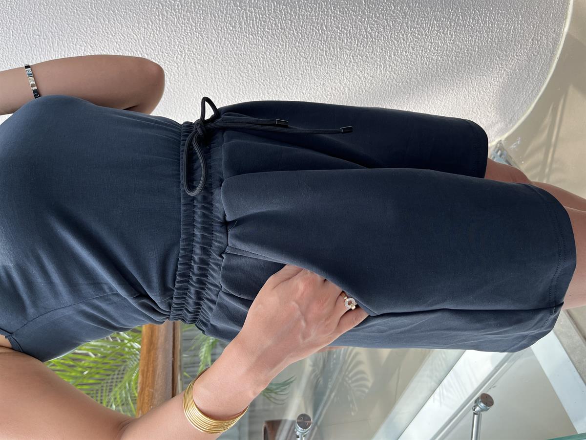 OYSHO YIKAMALI SİYAH ŞORT