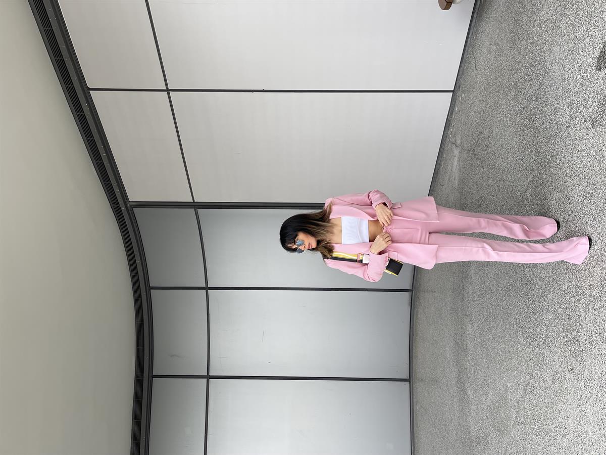 PUDRA PEMBE CEKET PANTOLON TAKIM