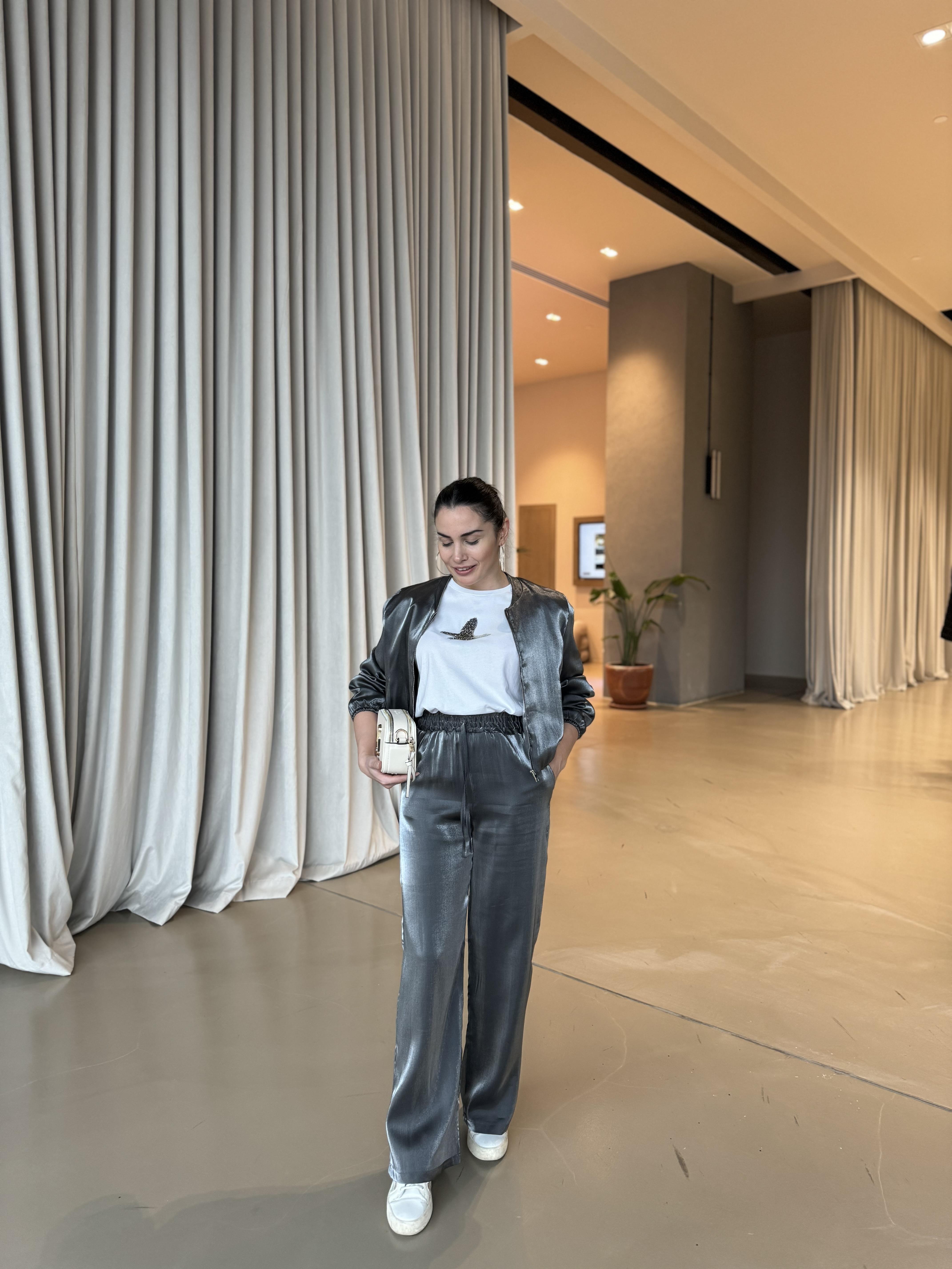 SILVER PARLAK PANTOLON 