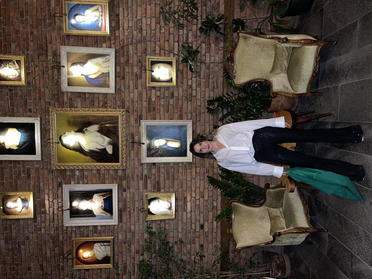 SİYAH PAYETLİ PANTOLON