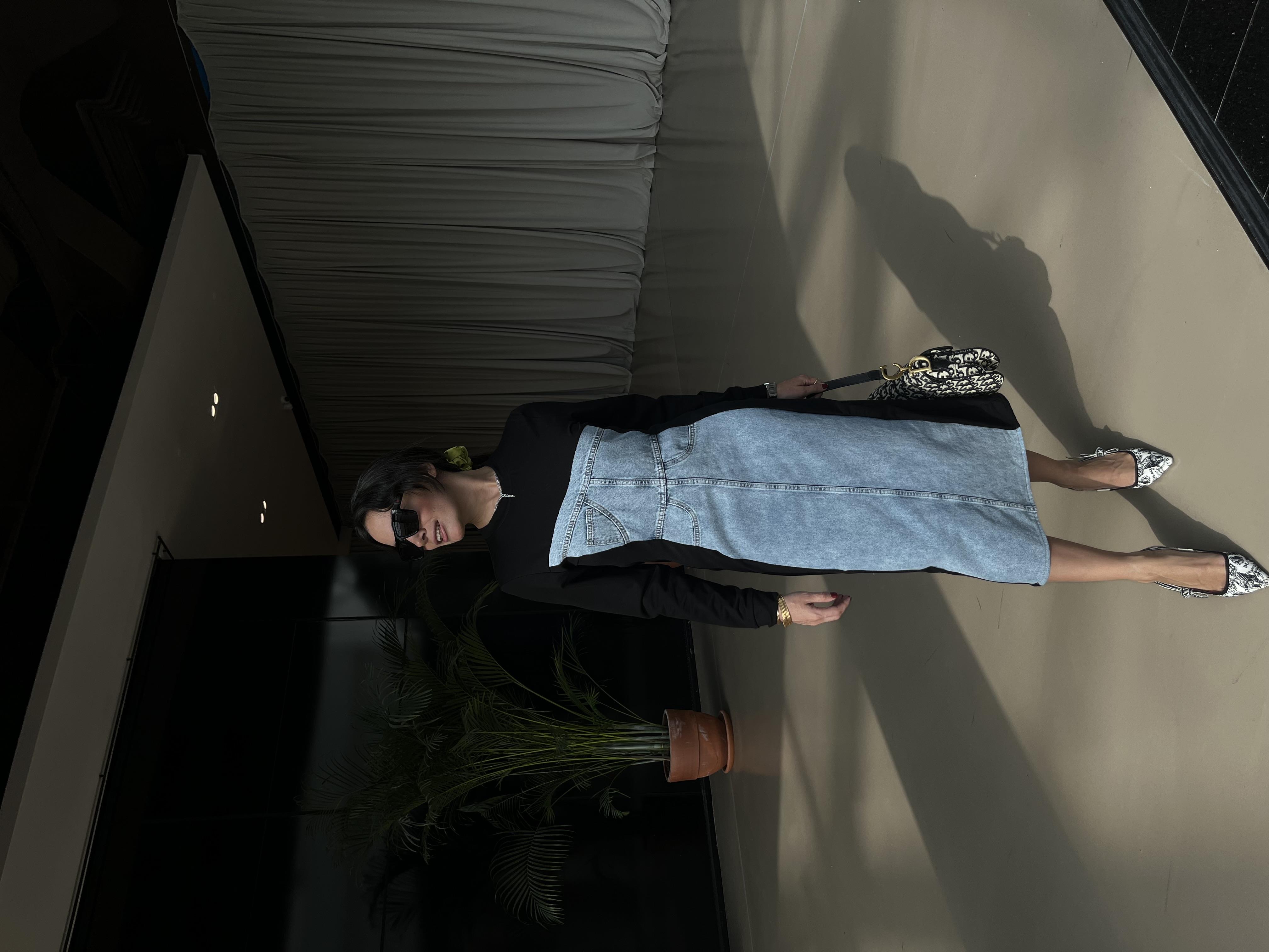 TWIST MODEL DENIM ELBİSE