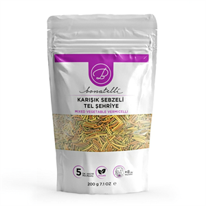Karışık Sebzeli Tel Şehriye 200 G