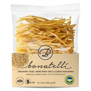 Organik Yeşil Mercimek Çubuk Makarna 400gr
