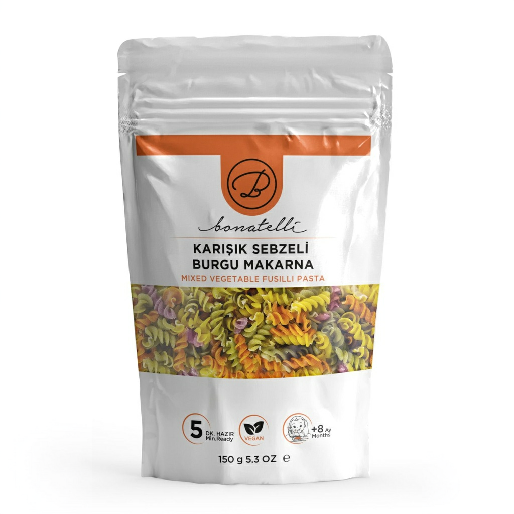 Karışık Sebzeli Burgu Makarna 150 G