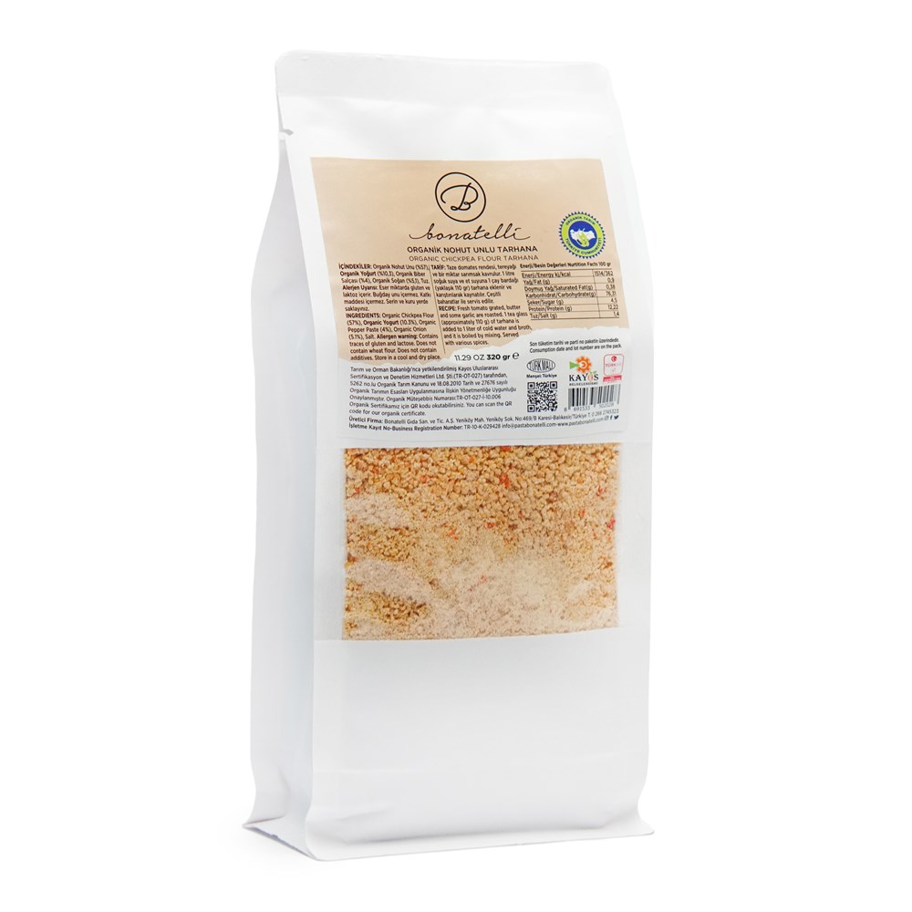 ORGANİK NOHUT UNLU TARHANA 320 GR