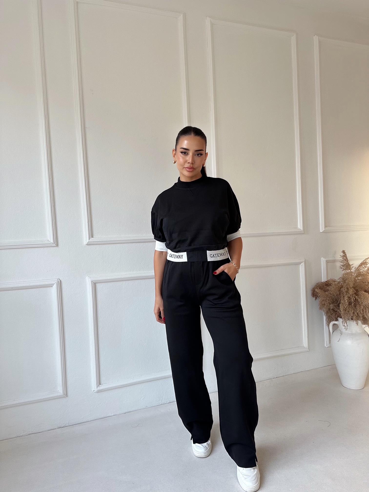 Lüks Kalite Gateway Siyah Eşofman Takım