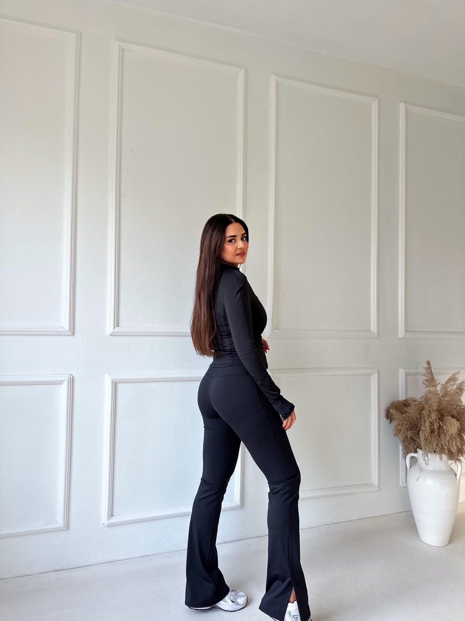 Lüks Kalite Oysho Model Siyah Ceket ve Pantolon Takım · 3