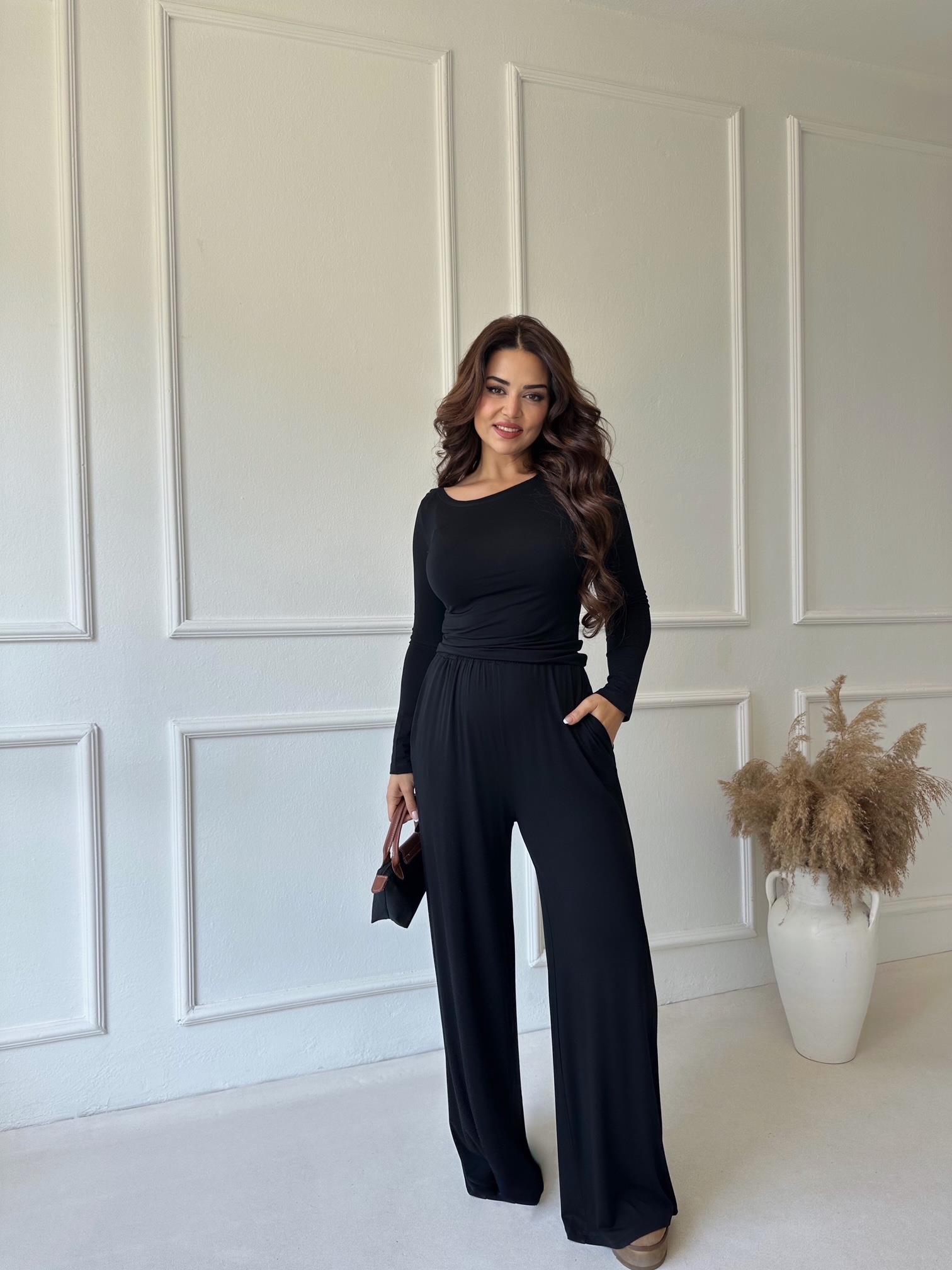 Lüks Kalite Siyah Modal Takım 