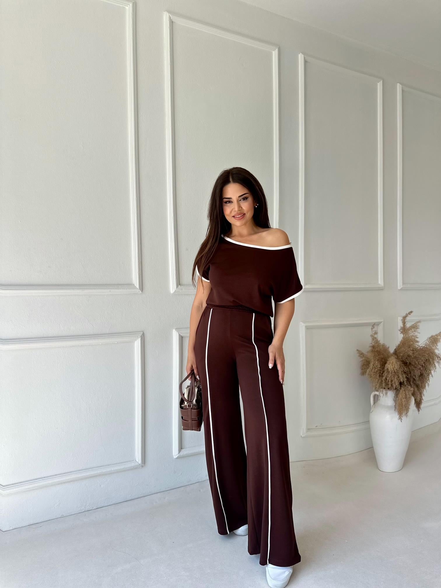 Nora Comfort Biyeli Modal Takım - Kahve