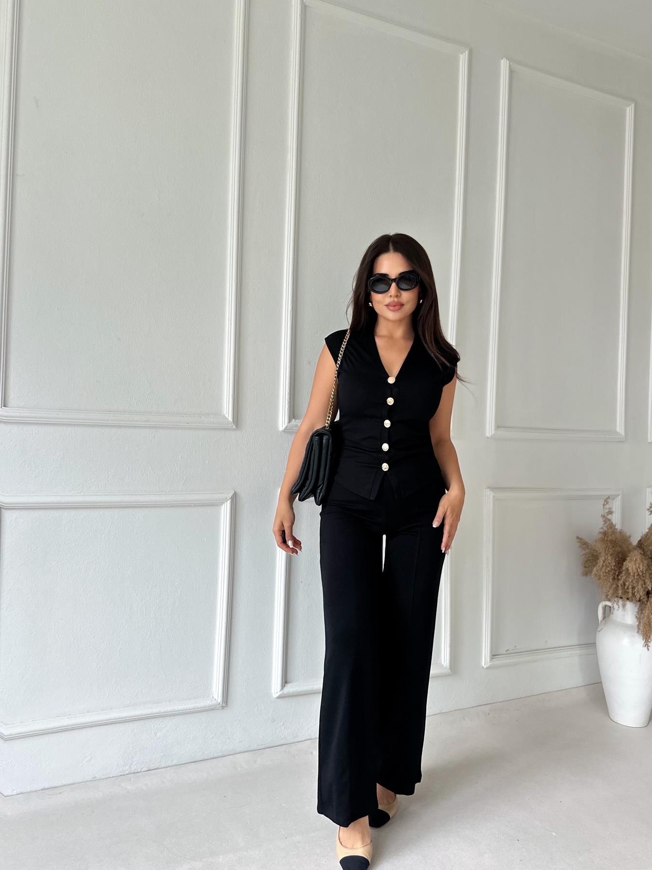 Nora Silhouette Çelik İnterlok Takım - Siyah