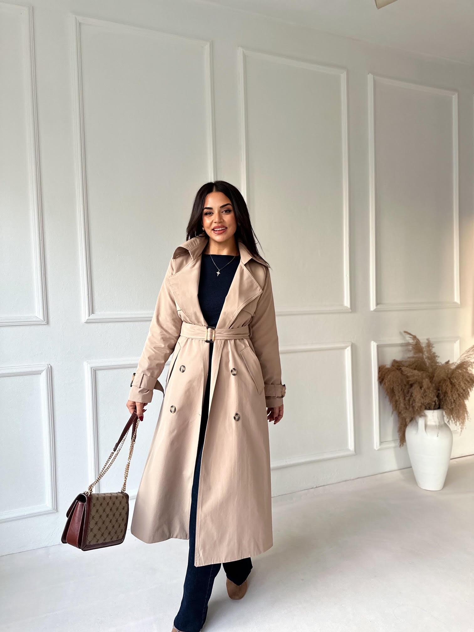 Orijinal M.Dutti Premium Kalite Trençkot Camel