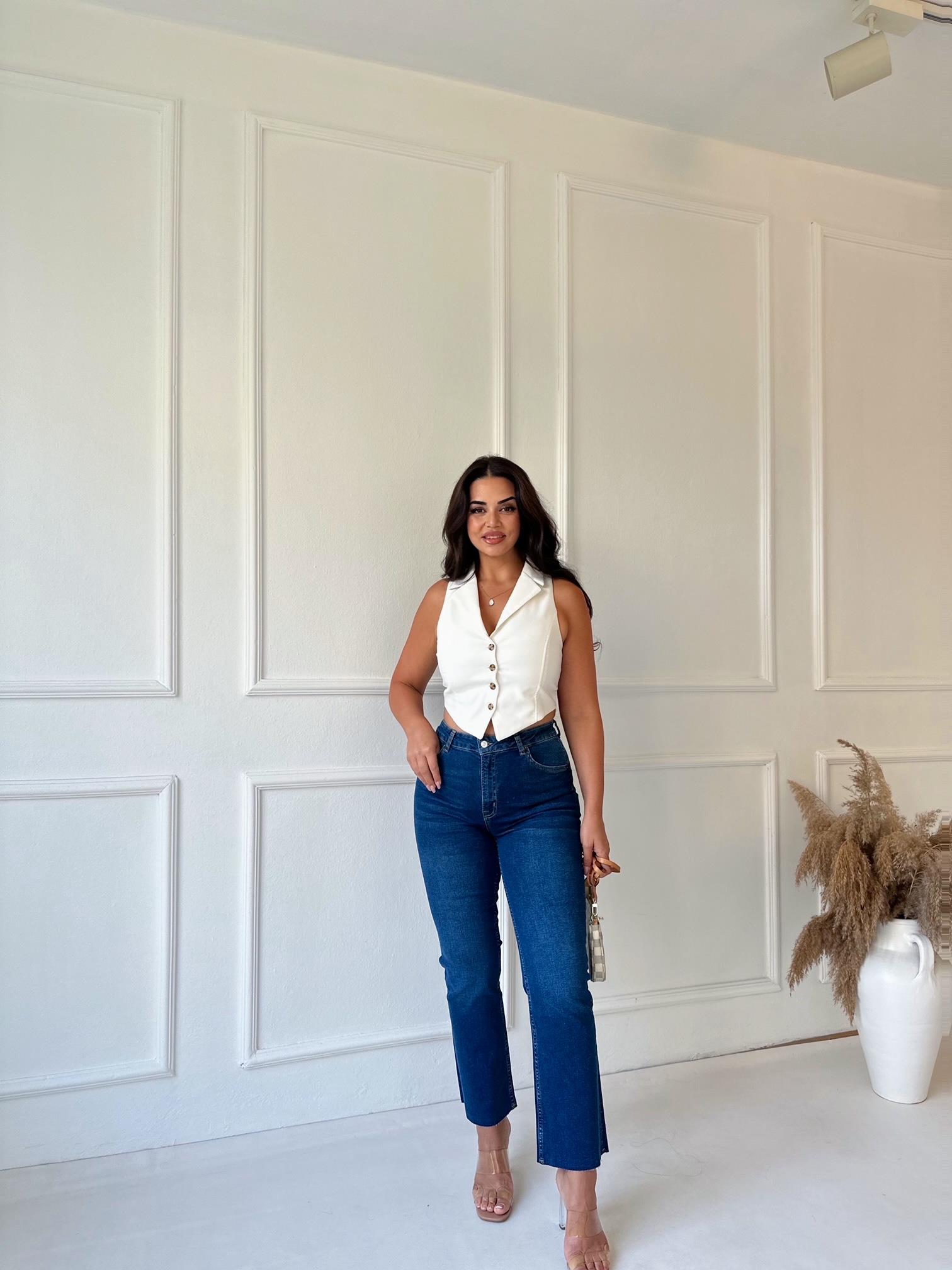 Orijinal Marka Likralı Boyfit Jean