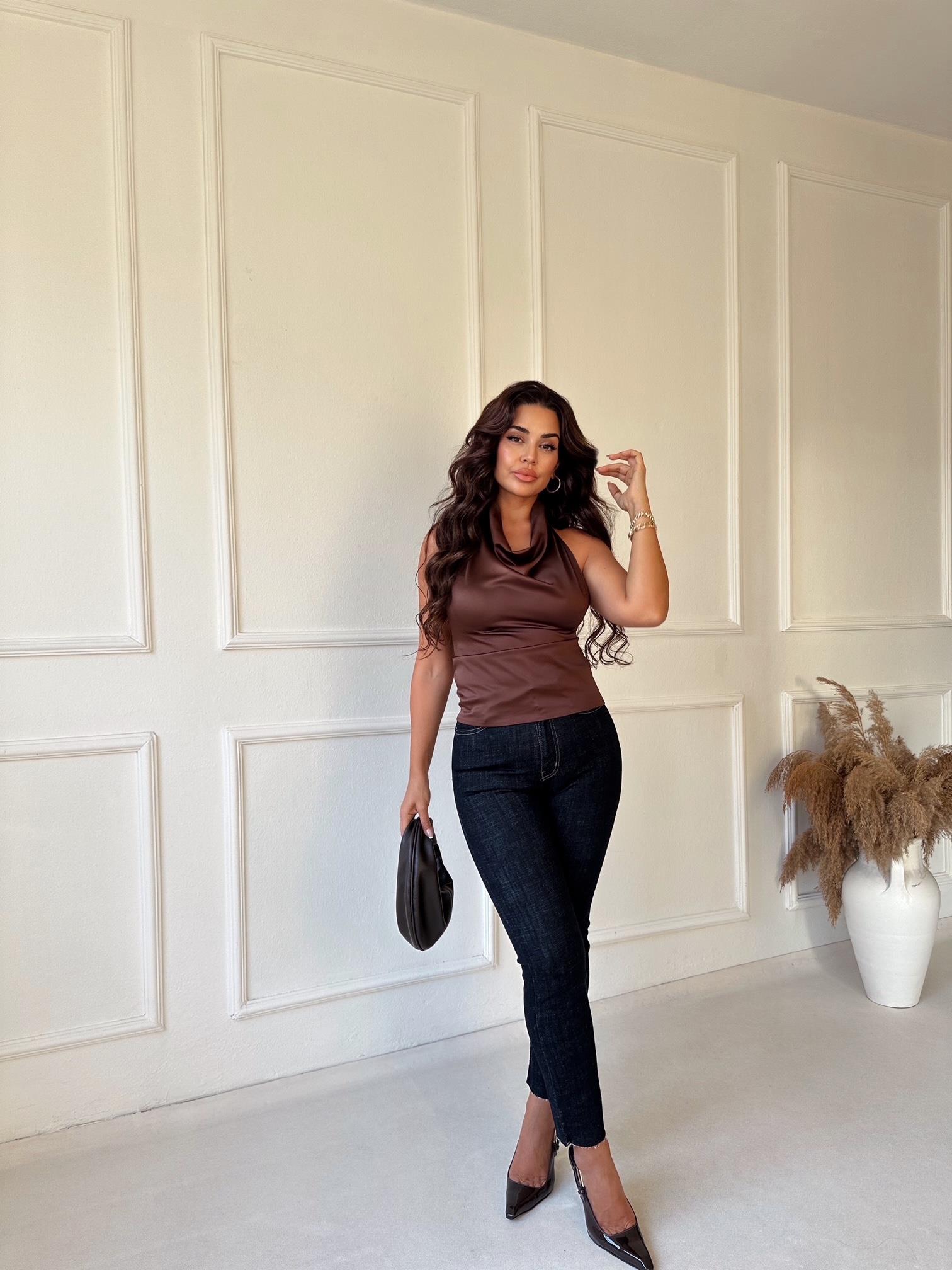 Orijinal Marka Tam Yüksek Bel Likralı Rinse Yıkama Boy Fit Jean | Nora Butik