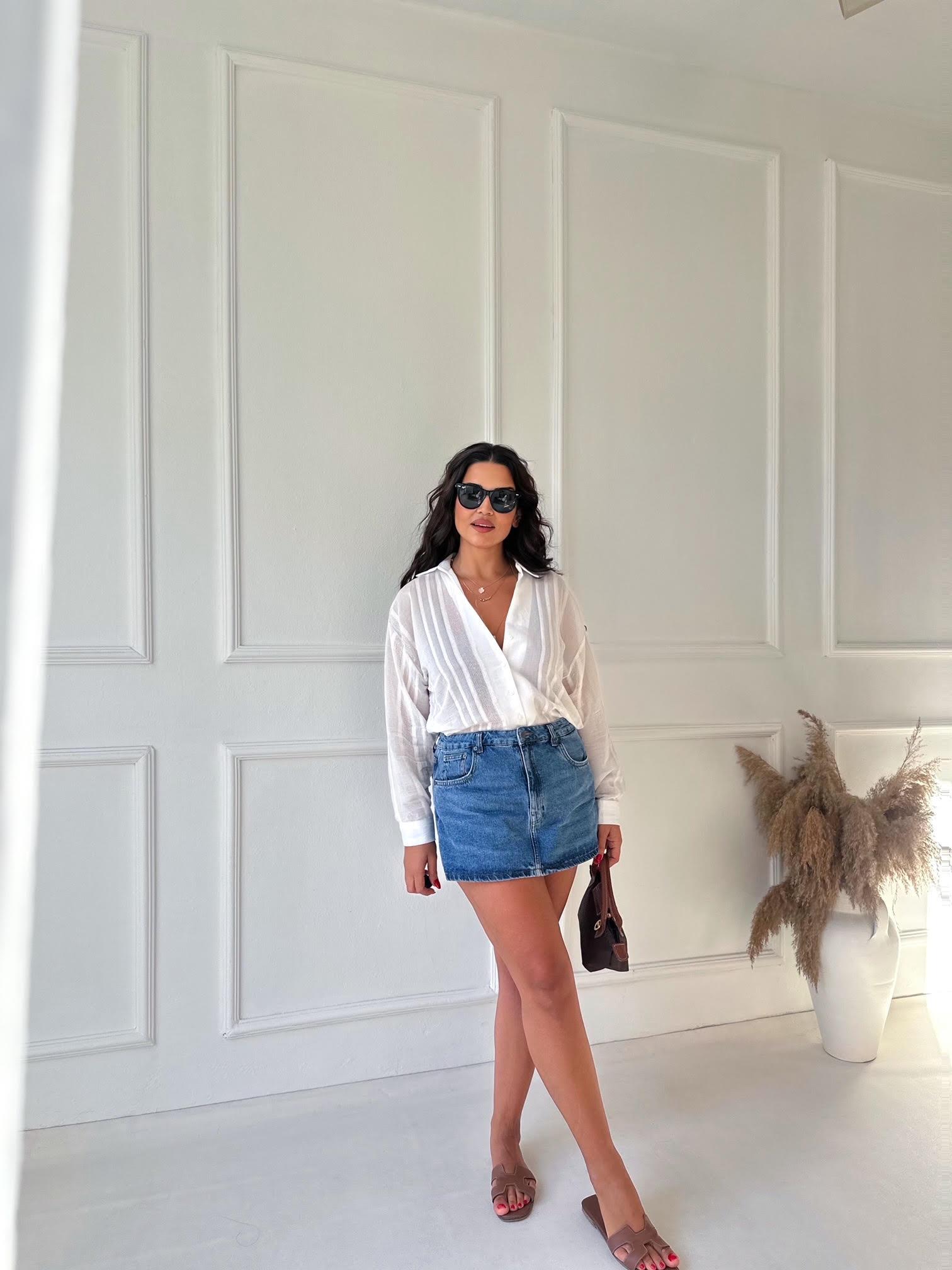 Orijinal ZR Denim Şort Etek