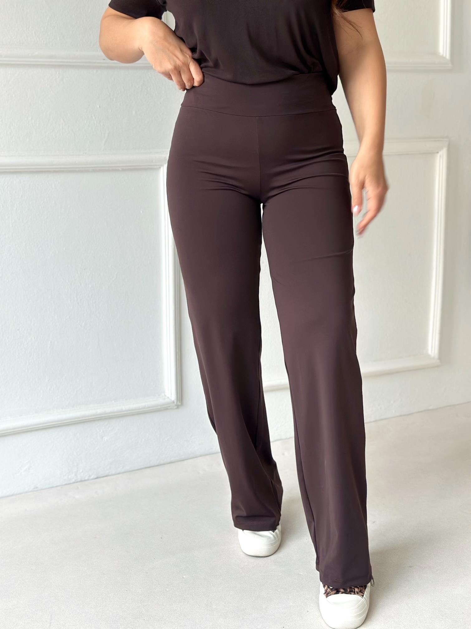 Oysho Model Fit Yüksek Bel Flare Tayt – Kahve · 8