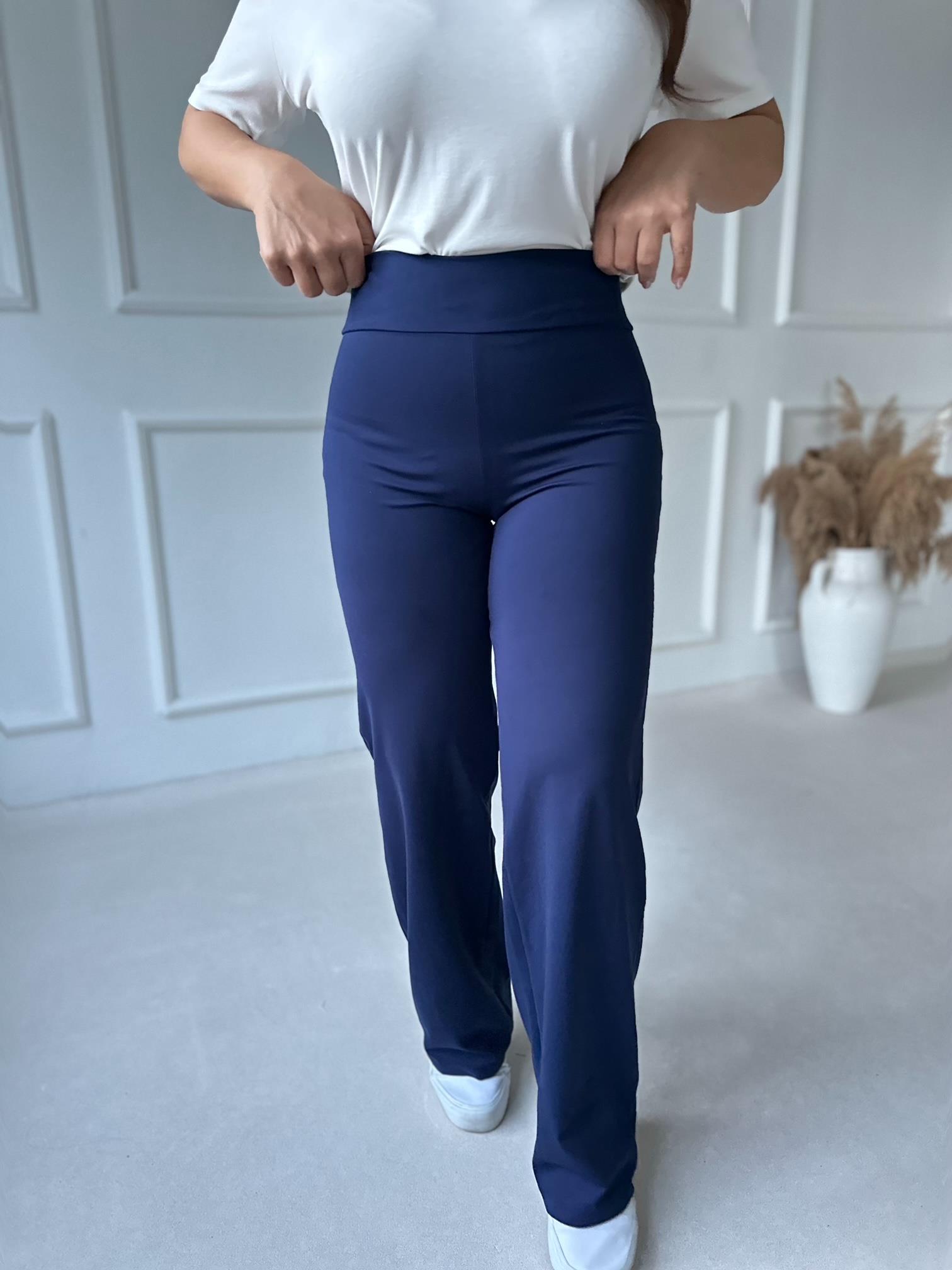 Oysho Model Fit Yüksek Bel Flare Tayt – Lacivert · 6