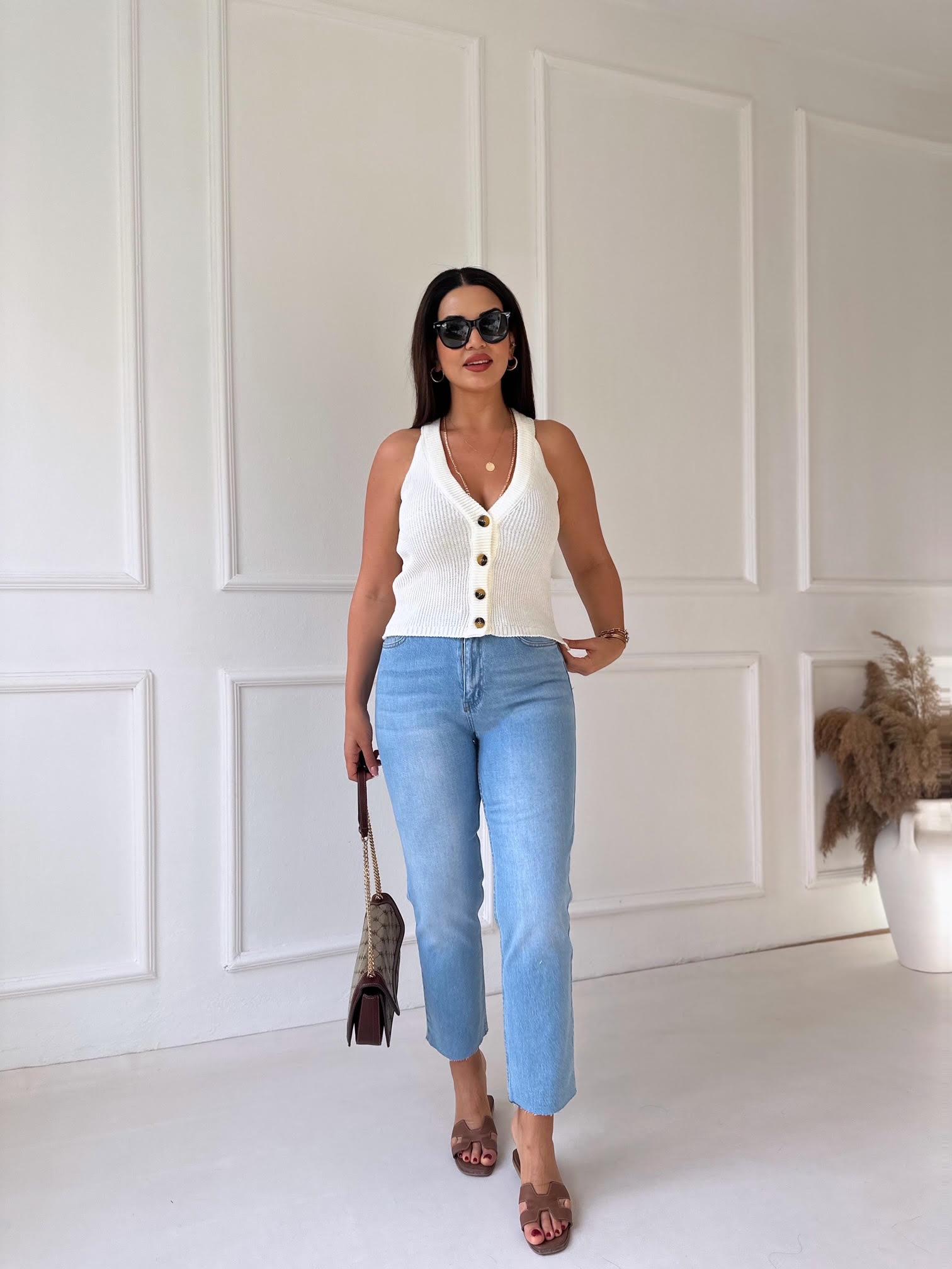 Premium Kalite Orjinal Marka Orta Mavi Yıkama Boy Fit Jean