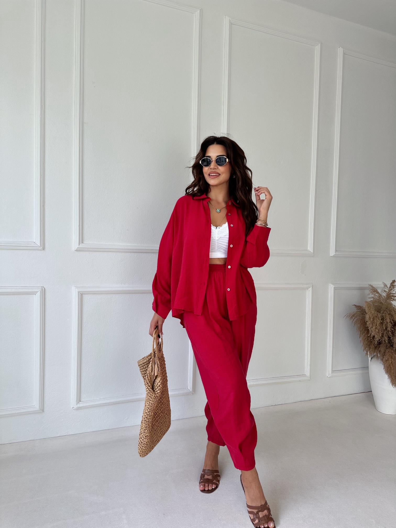 Premium Seri Siena Tensel Takım - Kırmızı