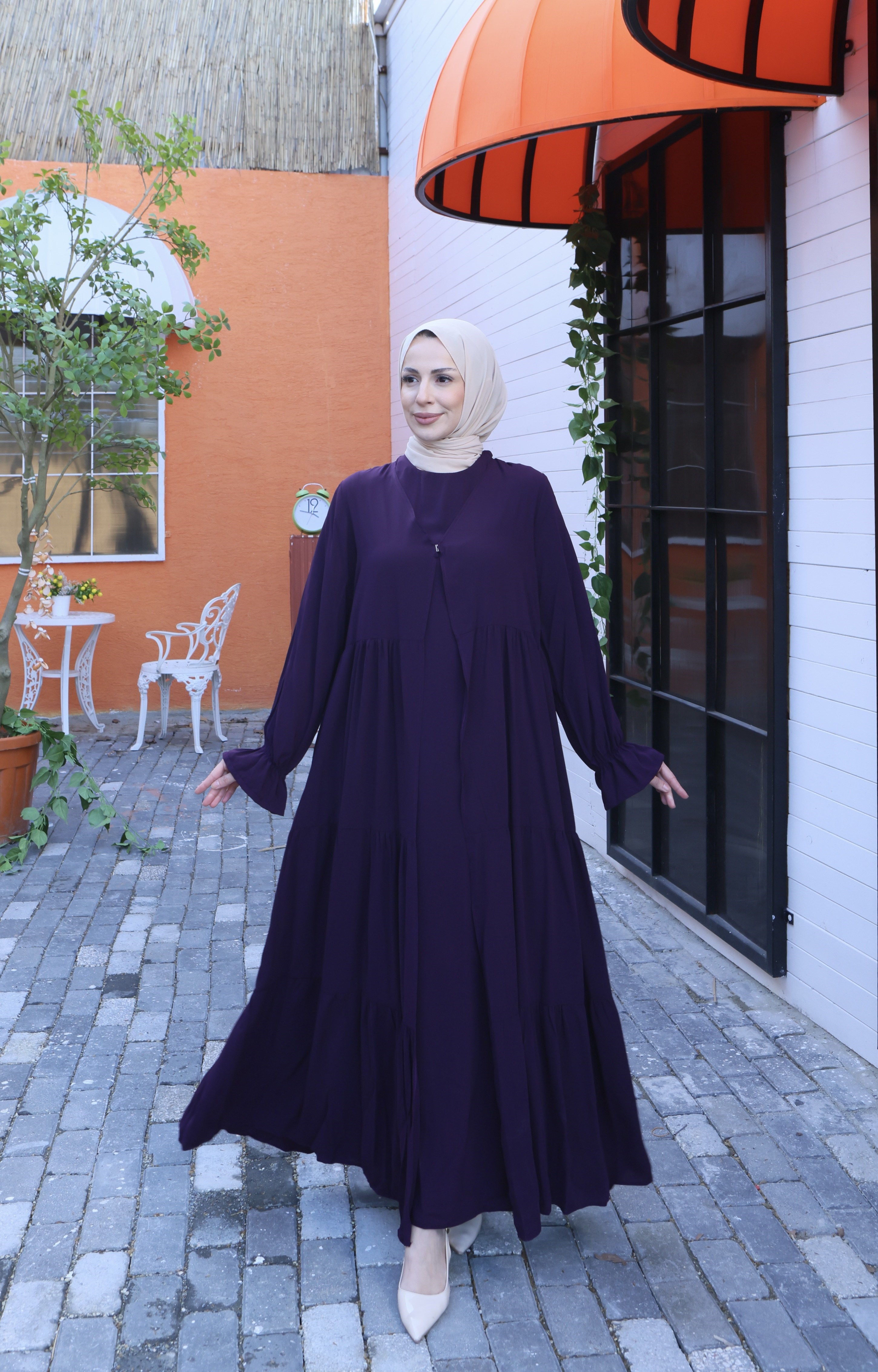 İçi Yarım Kol  Umre Takımı Mürdüm   HNT7050