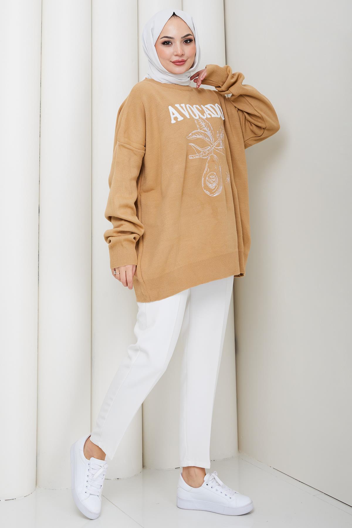 Avokado Triko Tunik Camel HM262620