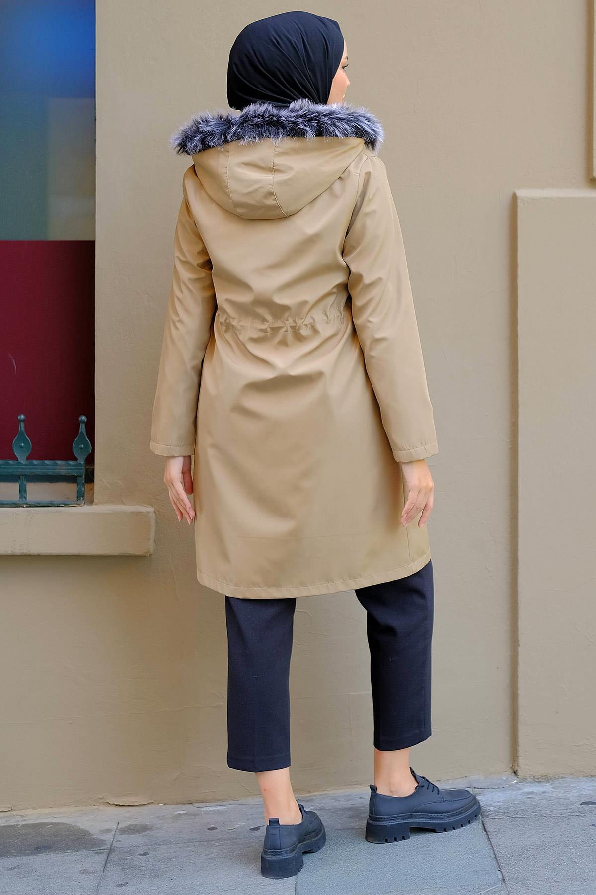 Cep Detaylı Mont Bej HM2287