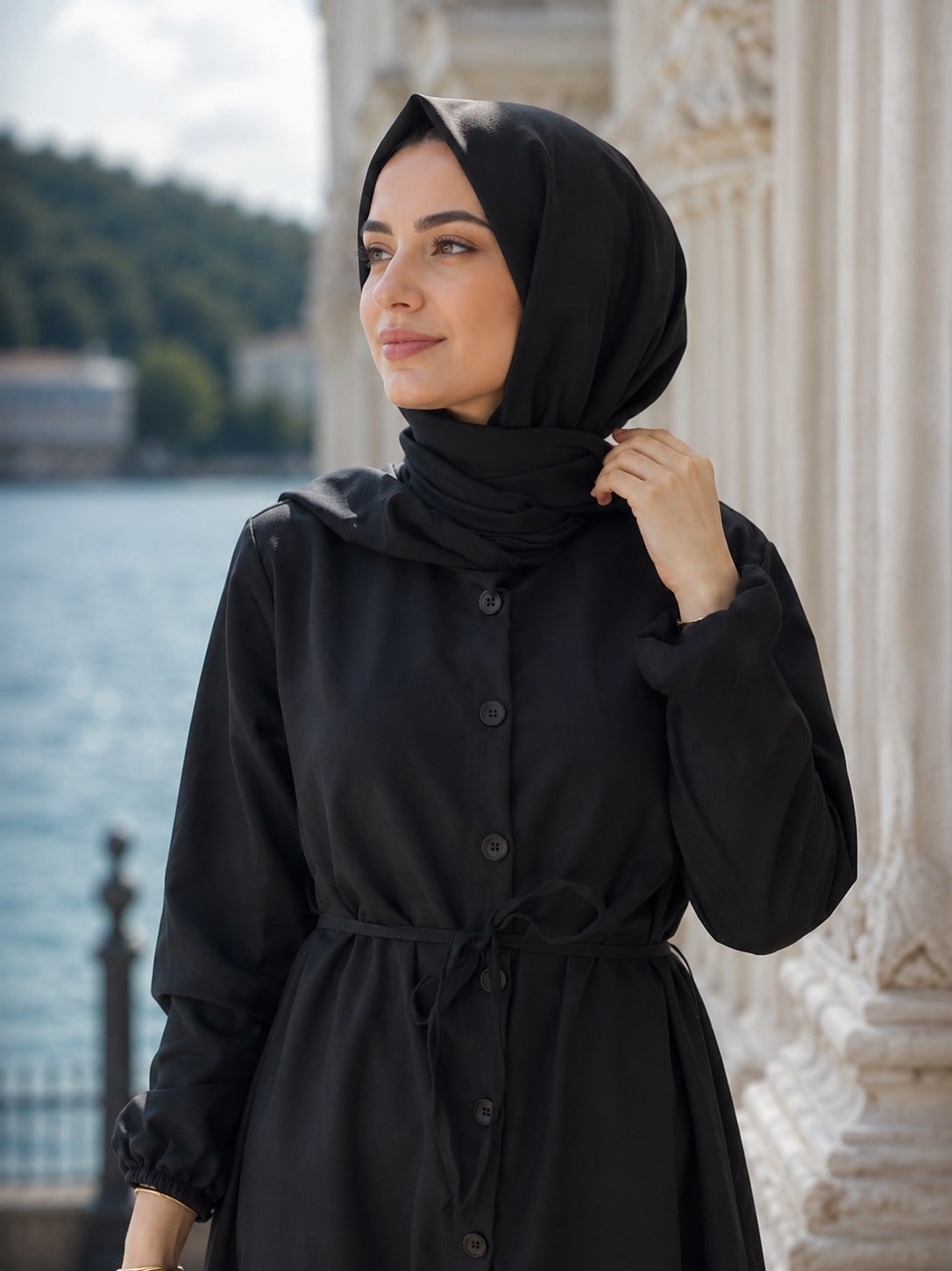 Hakim Yaka Gömlekli İkili Takım Siyah HM2943