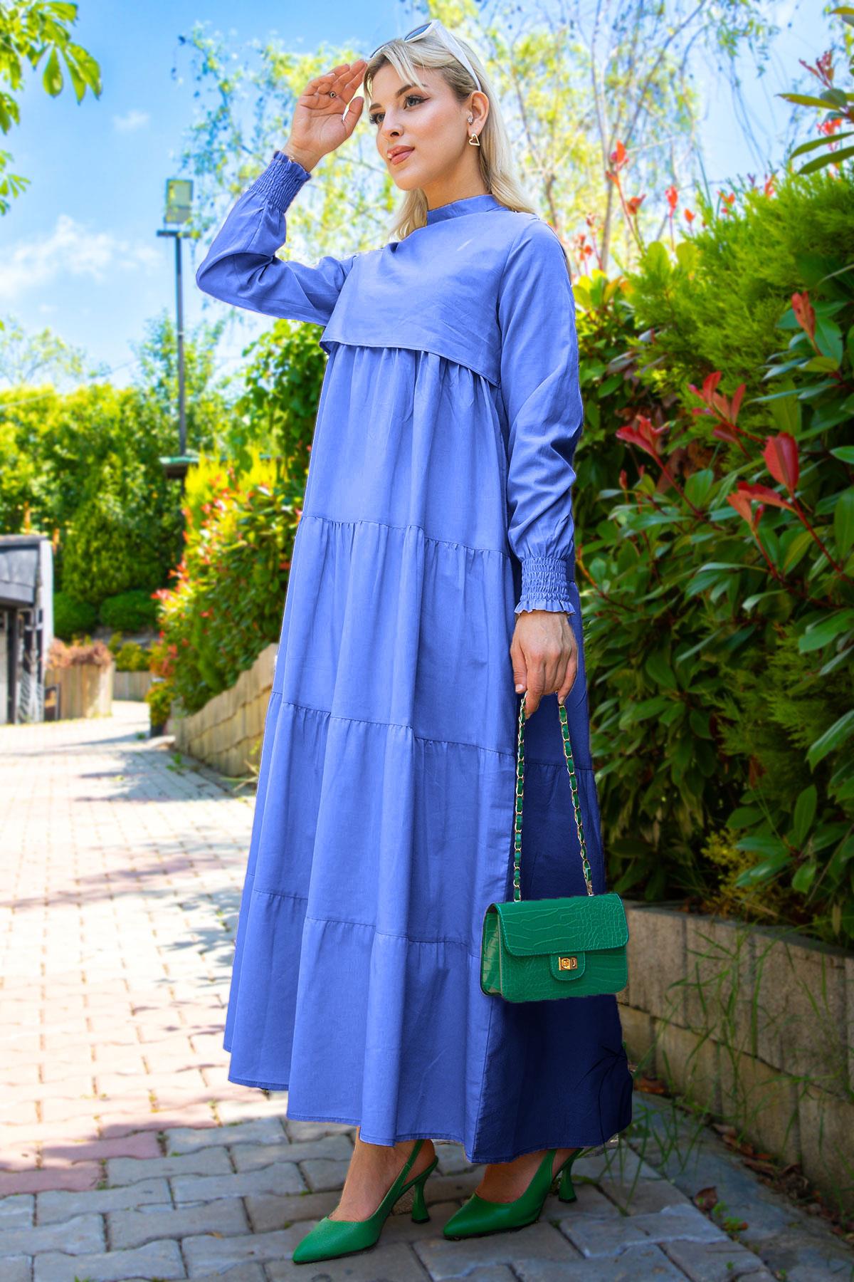 Kat Kat Elbise Açık Mavi HM2172