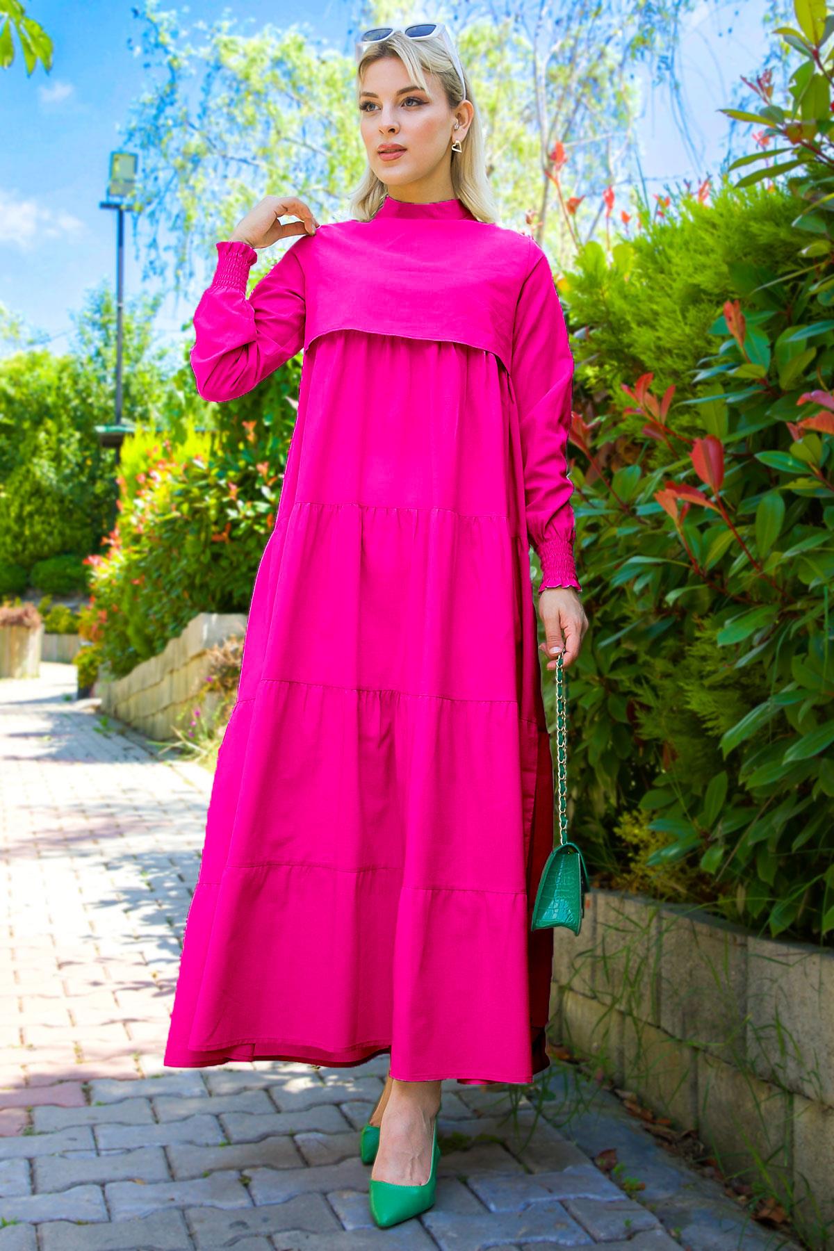 Kat Kat Elbise Fuşya HM2172